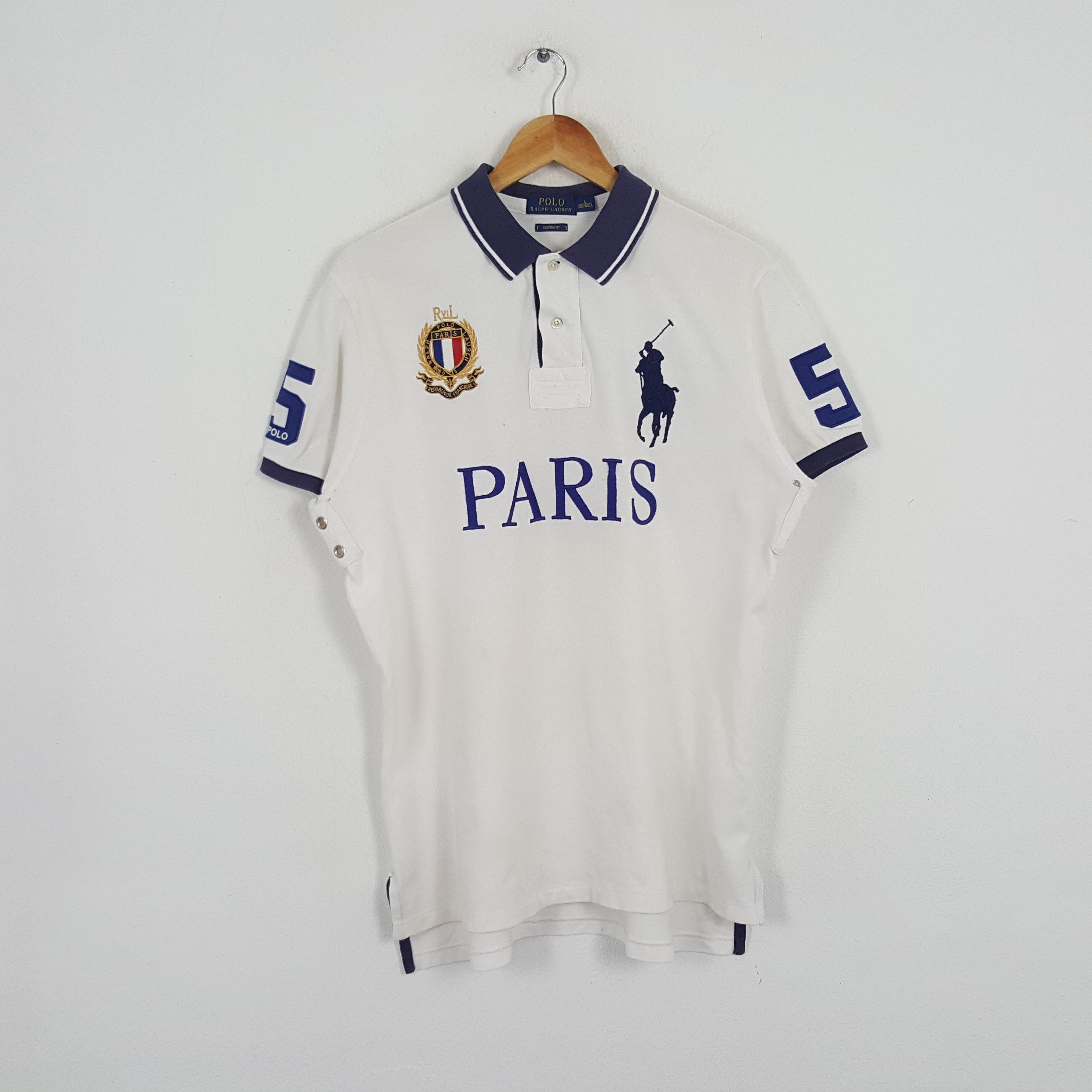 Polo Ralph Lauren × Vintage Vintage Polo by Ralph Lauren Paris Tshirt Size US L / EU 52-54 / 3 - 1 Thumbnail