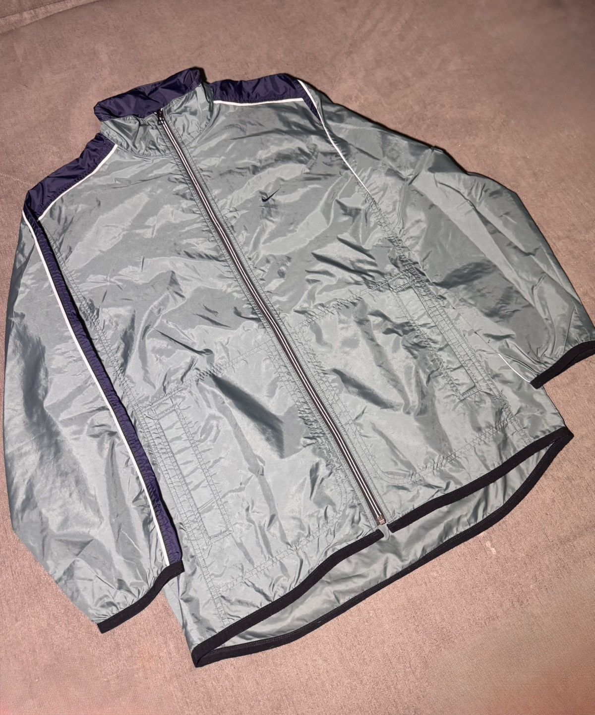 Nike vintage Nike full-zip windbreaker jacket Size US M / EU 48-50 / 2 - 2 Thumbnail