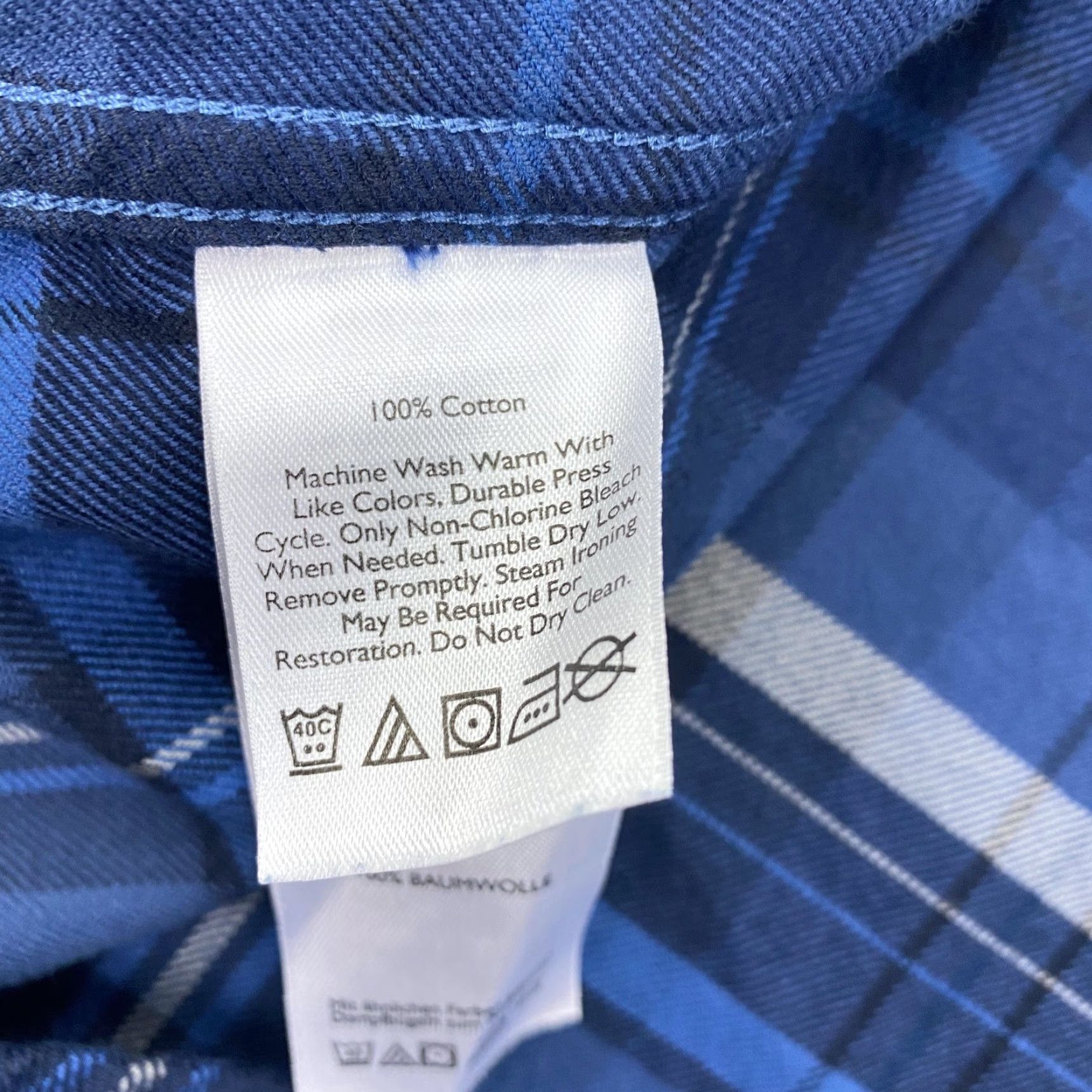 Eddie Bauer Eddie Bauer Shirt Mens XL Blue Plaid Cotton Button-Down Long Sleeve Classic Fit Size US XL / EU 56 / 4 - 5 Thumbnail