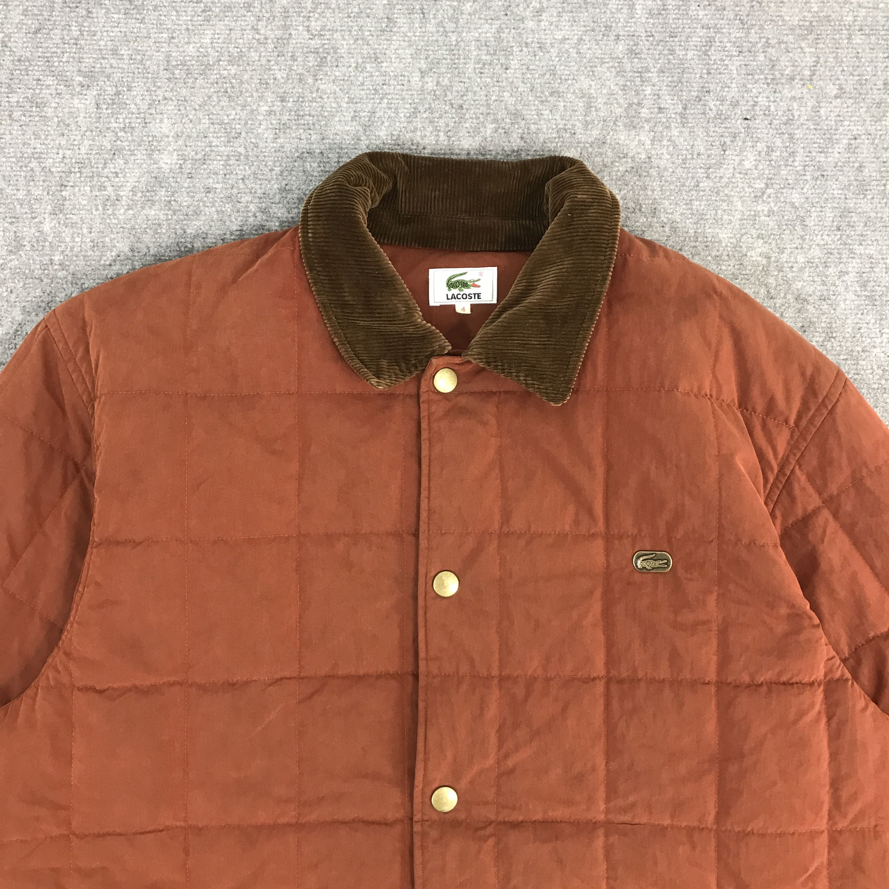 Lacoste × Vintage LACOSTE LONG SNAP BUTTON JACKET Size US XL / EU 56 / 4 - 3 Thumbnail