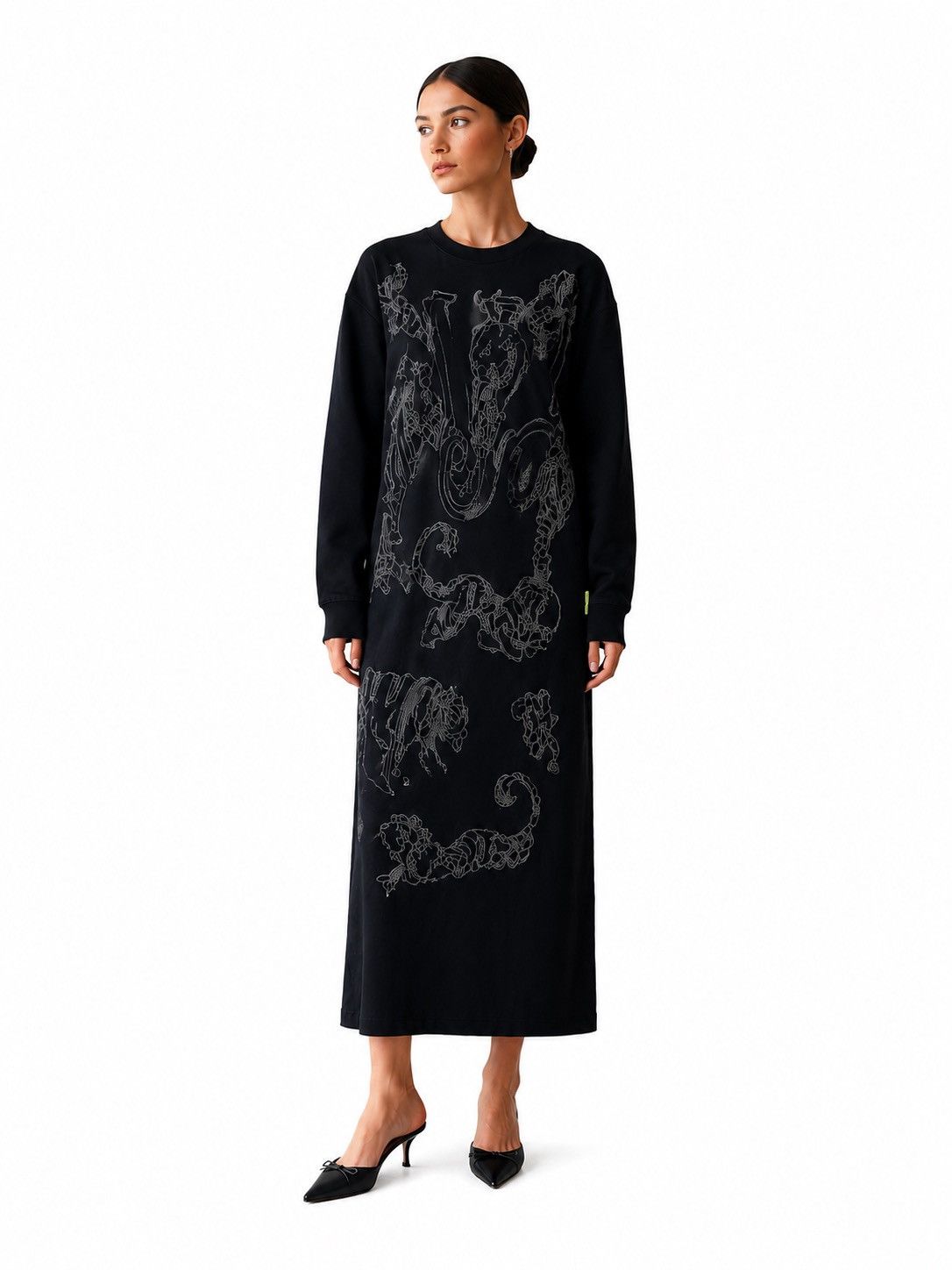 Versace Jeans Couture Versace Jeans Overpint Women’s Maxi Dress Luxury Size S / US 4 / IT 40 - 1 Thumbnail