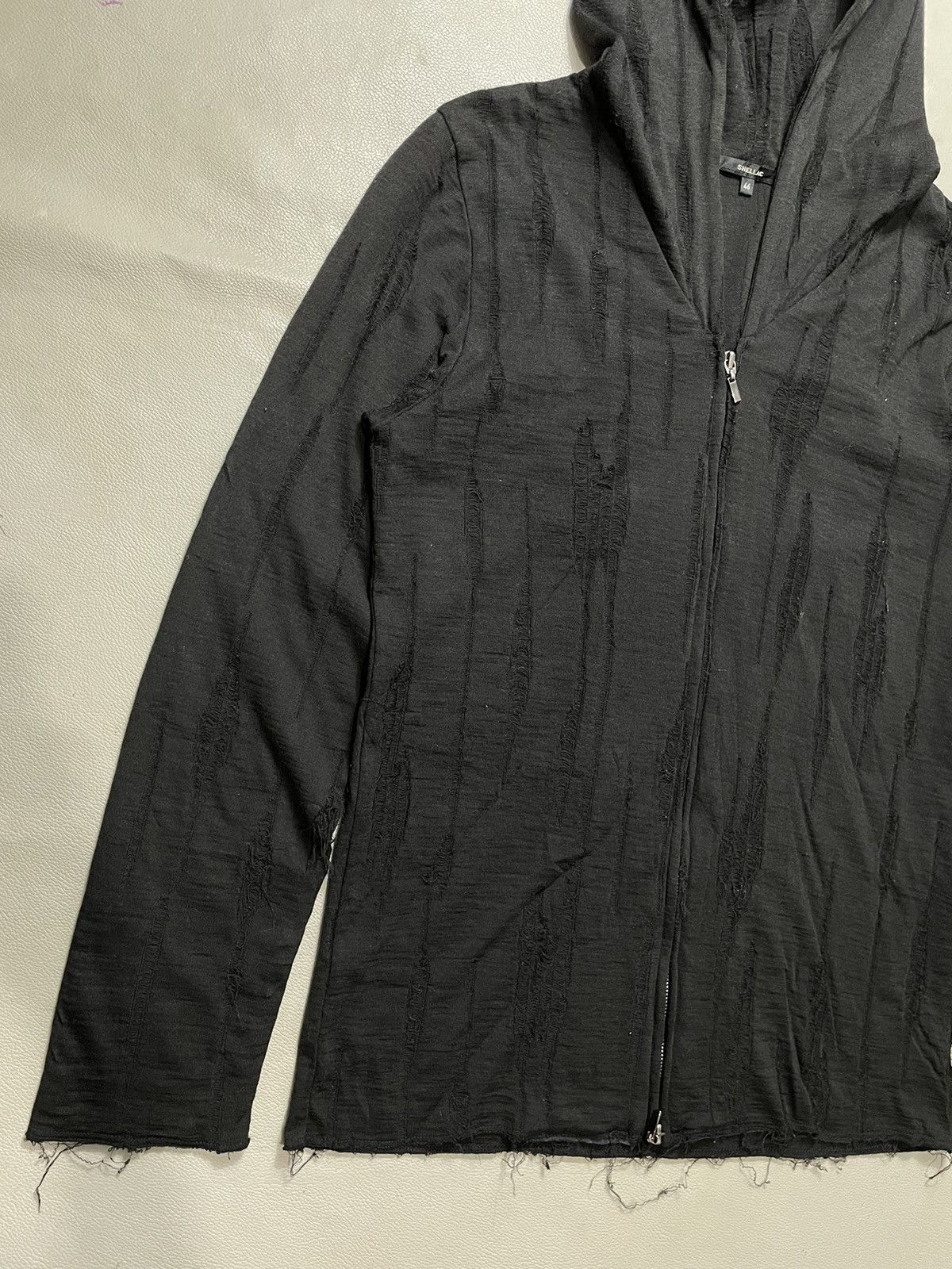 Shellac Shellac Gothic black Distressed Hoodie ifsix style Size US S / EU 44-46 / 1 - 2 Thumbnail