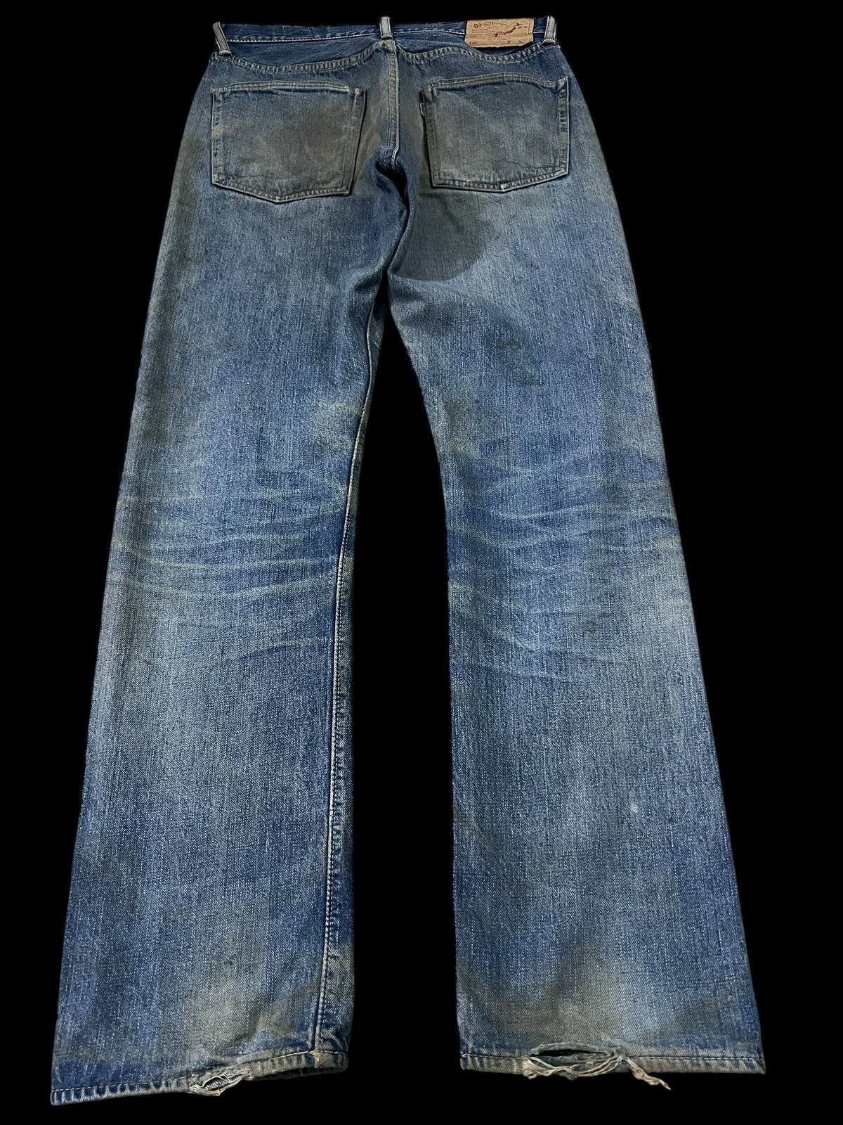 💥Vintage Orslow 105 Selvedge Mud Wash Jean