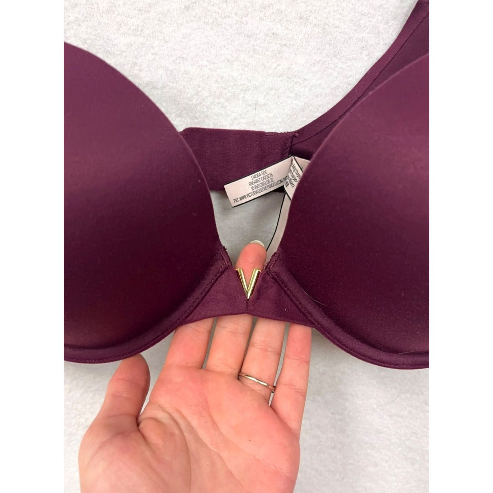 Victoria's Secret Victoria's Secret Women Bra Push Up Burgundy 38C Size ONE SIZE - 6 Thumbnail