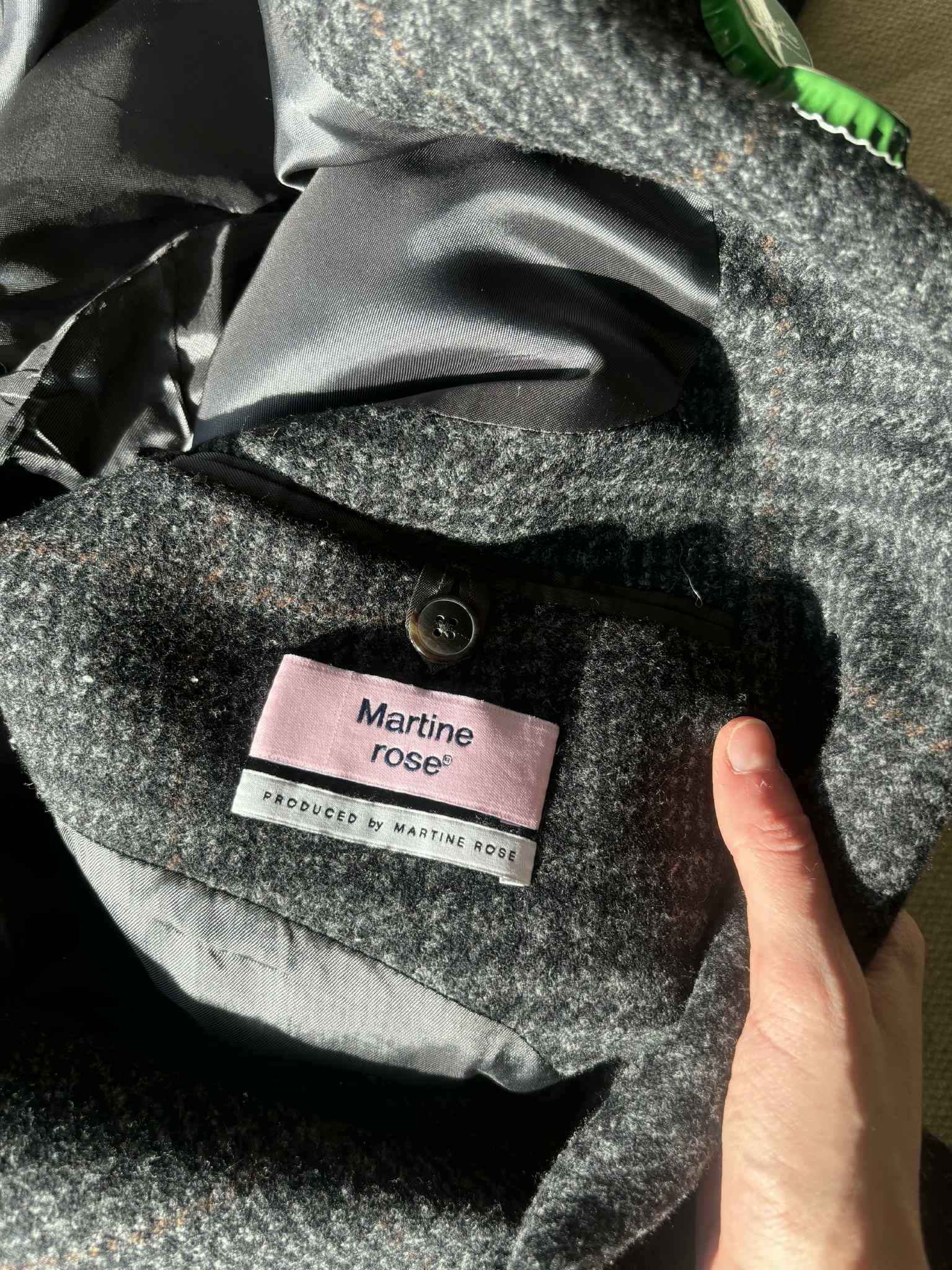 Martine Rose Martine Rose Single Breasted Check Wool Jacket - Grey Size 42L - 4 Thumbnail