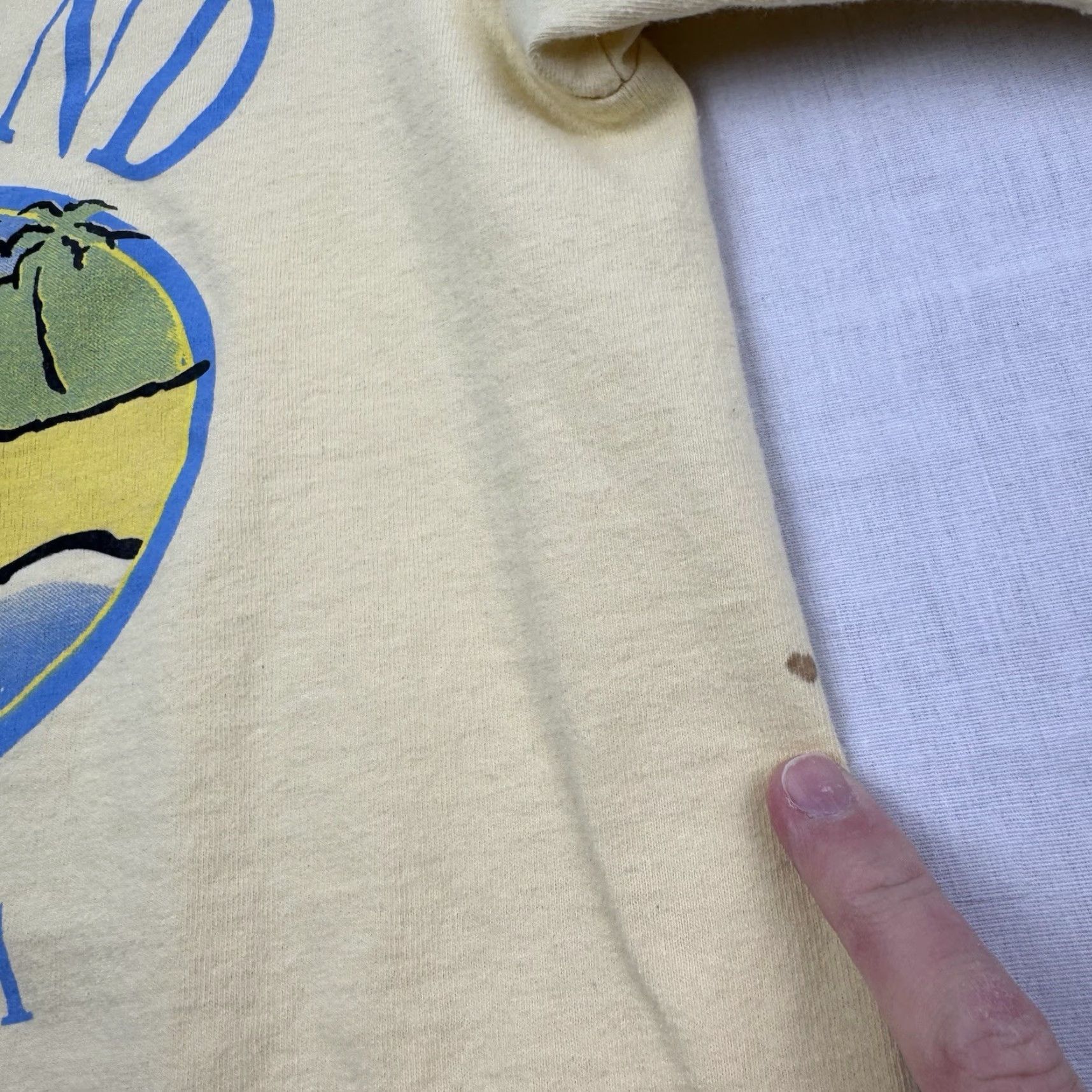 Anvil VINTAGE Fripp Island T Shirt Adult Medium Yellow 90s Beach USA Men Shirt Size US M / EU 48-50 / 2 - 3 Thumbnail