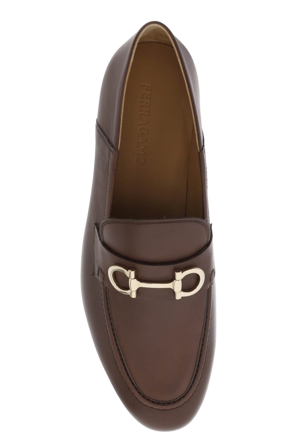 Salvatore Ferragamo o1s22i1n1025 Gancini Loafers in Brown Size US 7.5 / EU 40-41 - 2 Thumbnail