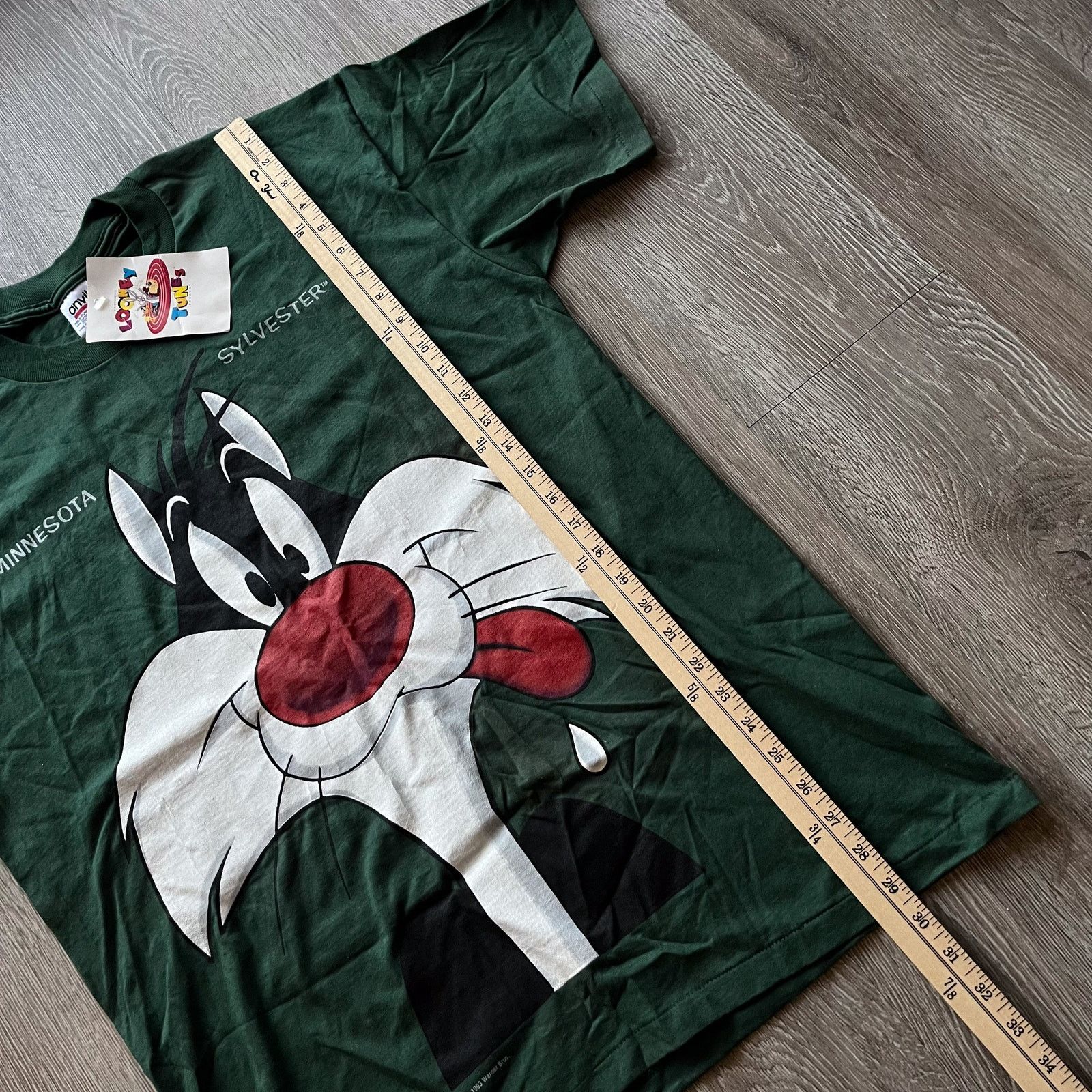 Vintage 90s Sylvester Cat Looney Tunes Cartoon T Shirt Men's Large Size US L / EU 52-54 / 3 - 8 Thumbnail