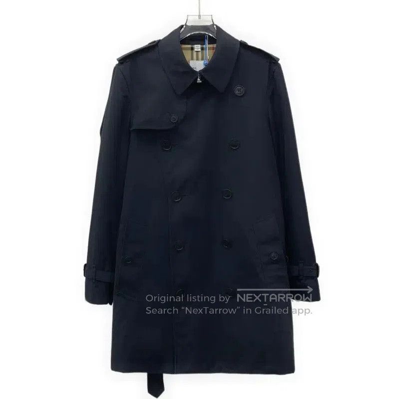 Burberry Burberry Women's Black Cotton Trench Coat. Size L / US 10 / IT 46 - 1 Thumbnail