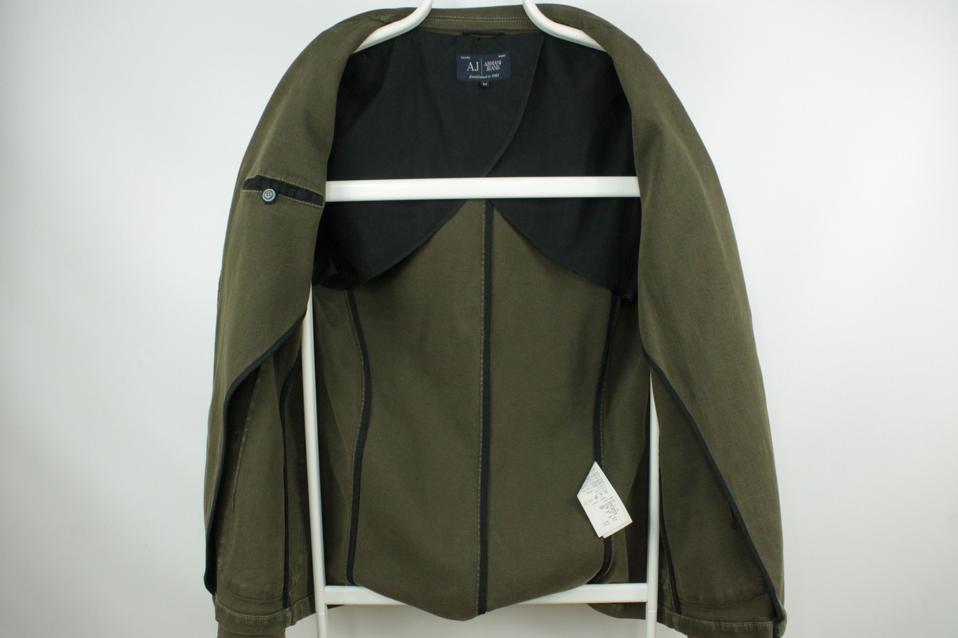 Armani Armani Jeans Stretch Khaki Cotton Sport Coat Blazer Jacket Size US L / EU 52-54 / 3 - 8 Thumbnail