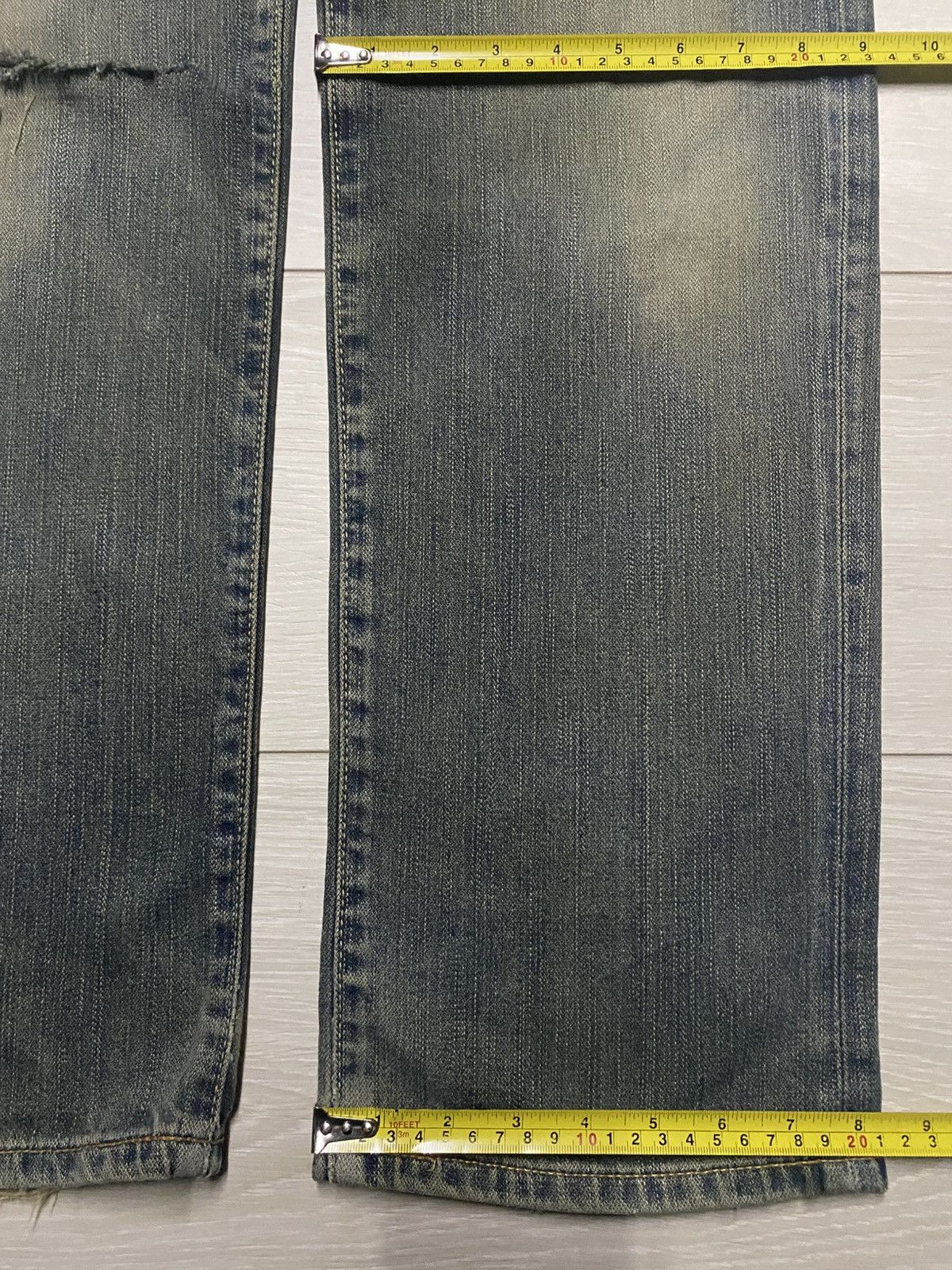 Wrangler Vintage Wrangler Mud Wash Distressed Loose Jeans Size US 32 / EU 48 - 15 Thumbnail