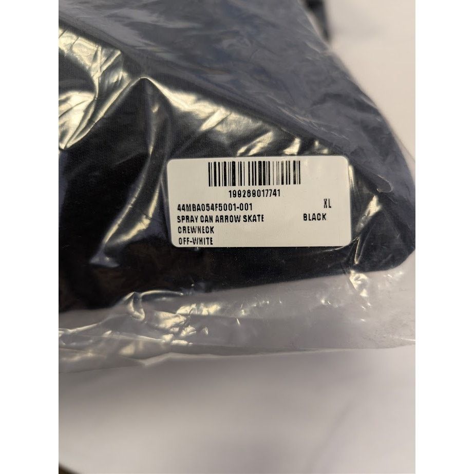 Off-White o1rshd1 Spray Can Arrow Skate Crewneck Sweater in Black Size US XL / EU 56 / 4 - 20 Thumbnail