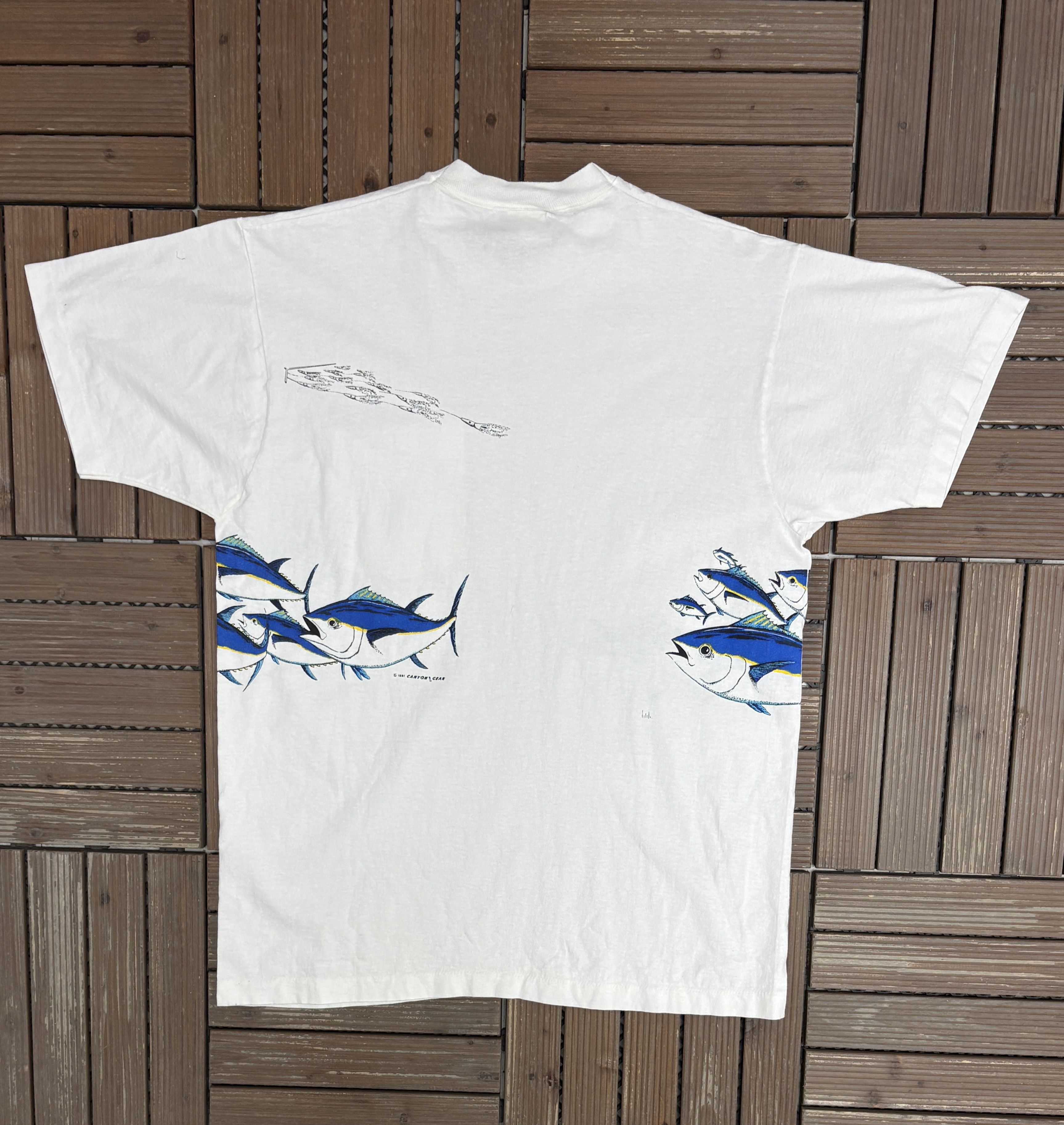 Vintage Marine Services San Juan Vintage White T-Shirt Tee Size US XL / EU 56 / 4 - 4 Thumbnail