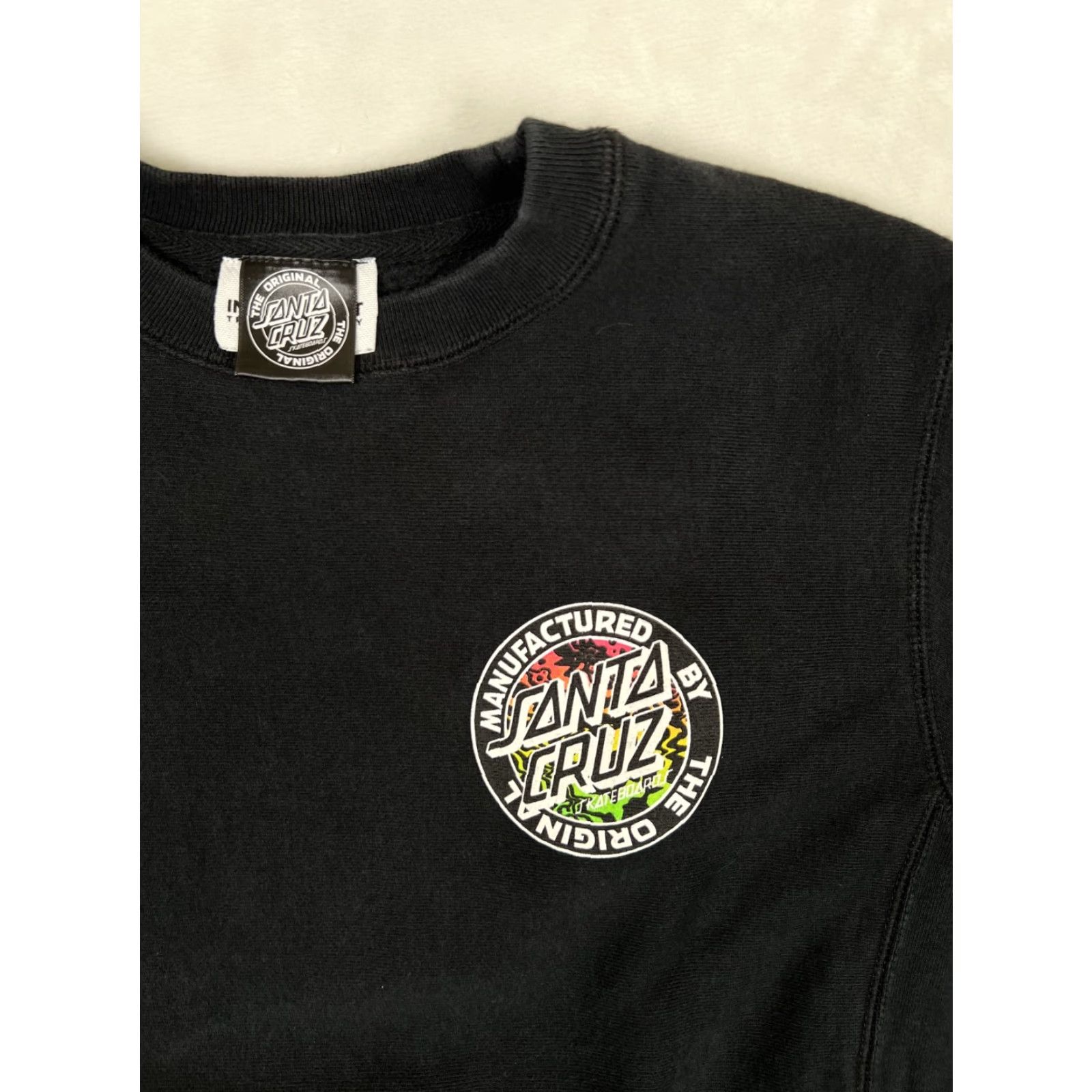 Vintage VINTAGE Santa Cruz Sweatshirt Crewneck Ragged OG Logo Mens Small Black Pullover Hooded Pockets 90s Skate Size US S / EU 44-46 / 1 - 2 Thumbnail