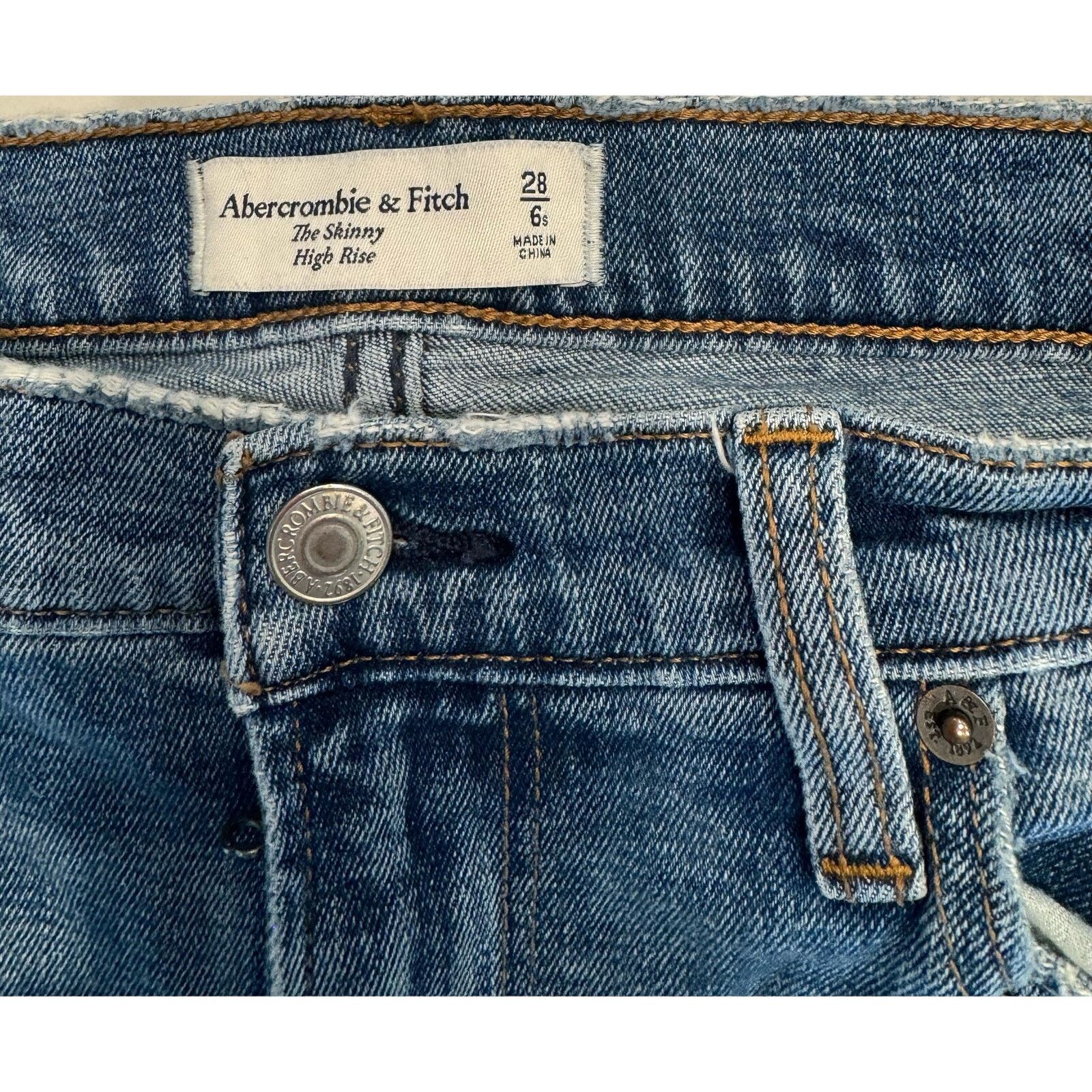 Abercrombie & Fitch Abercrombie and Fitch skinny high-rise jeans Size 28" / US 6 / IT 42 - 4 Thumbnail