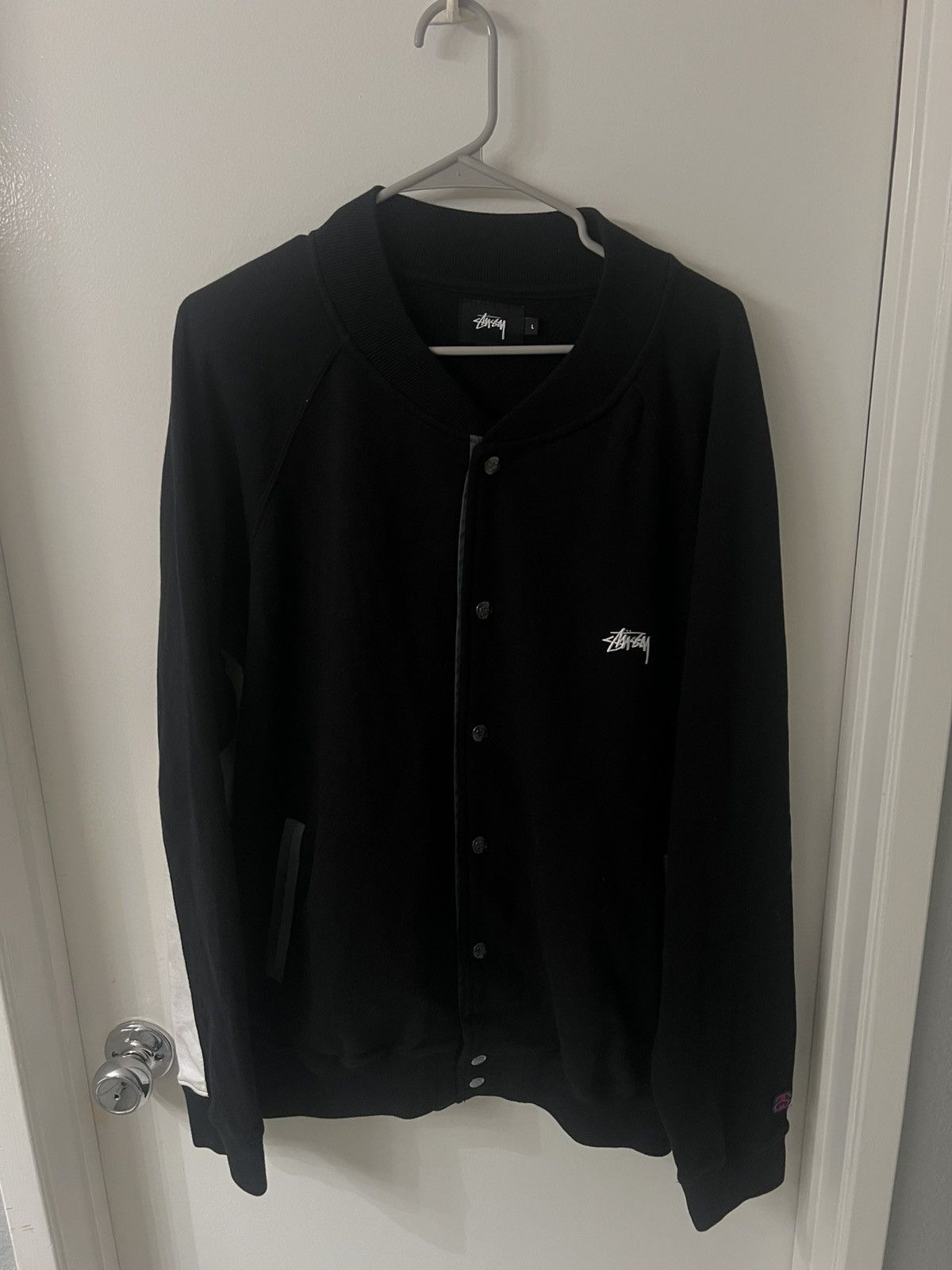 Stussy Vintage stussy black button up sweater Size US L / EU 52-54 / 3 - 1 Thumbnail