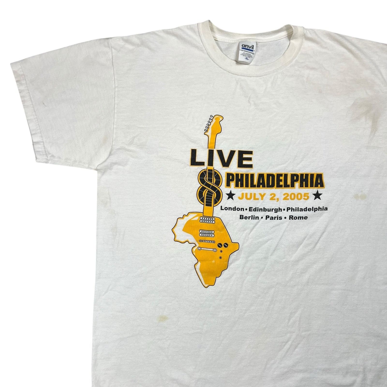 Anvil × Band Tees × Vintage Vintage 2005 Live Aid Philadelphia band festival tee (XL) Size US XL / EU 56 / 4 - 11 Thumbnail
