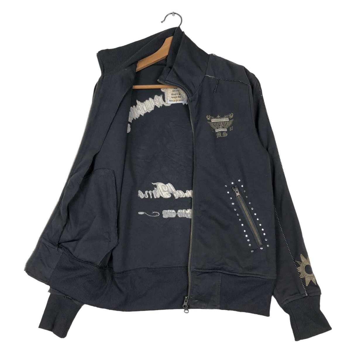 Japanese Brand 🔥Vintage Biker Jacket Midas Punk Design Over Print Big Logo Size US S / EU 44-46 / 1 - 11 Thumbnail
