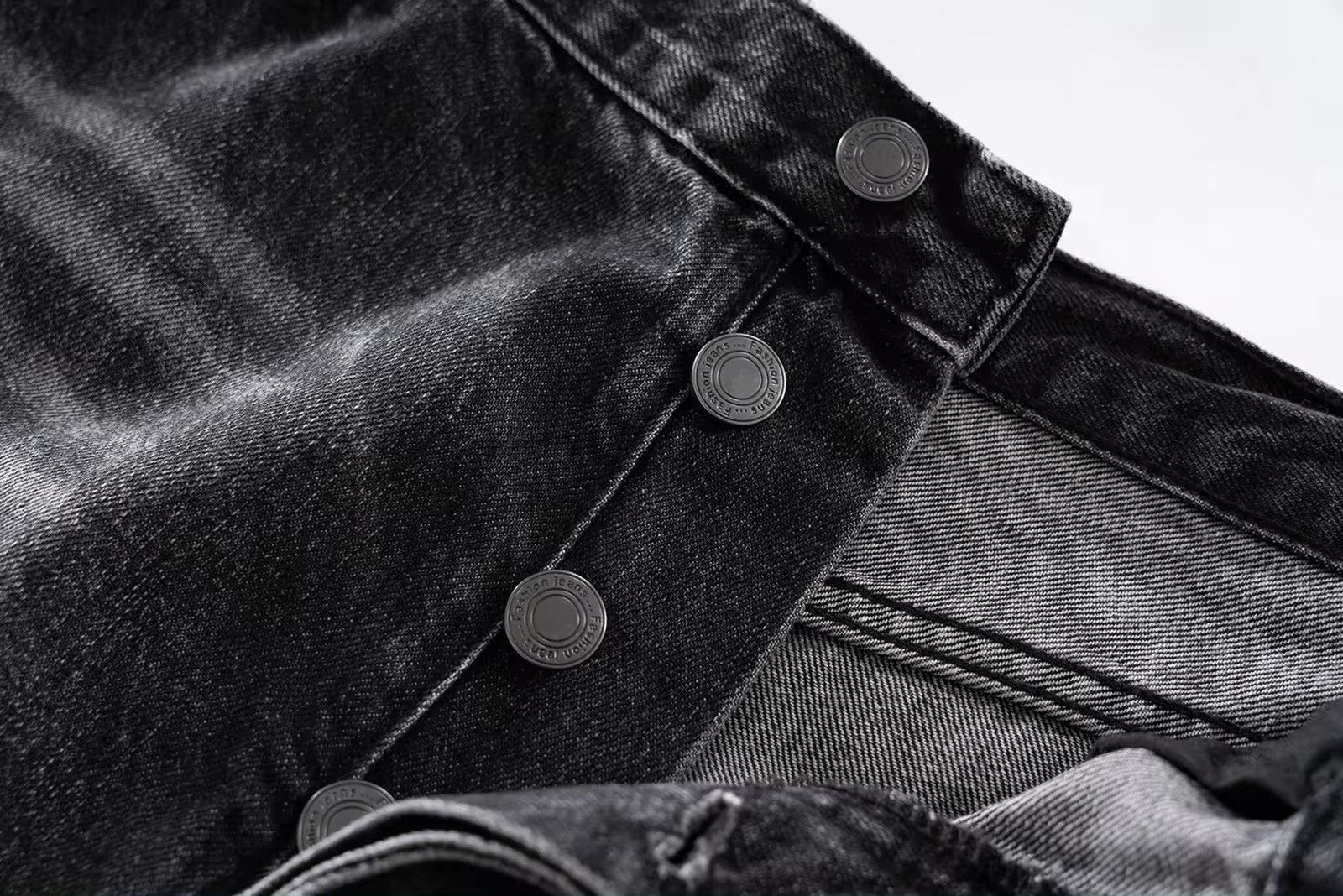 Jean Oversized Distressed Ripped Baggy Jeans Size US 30 / EU 46 - 5 Thumbnail