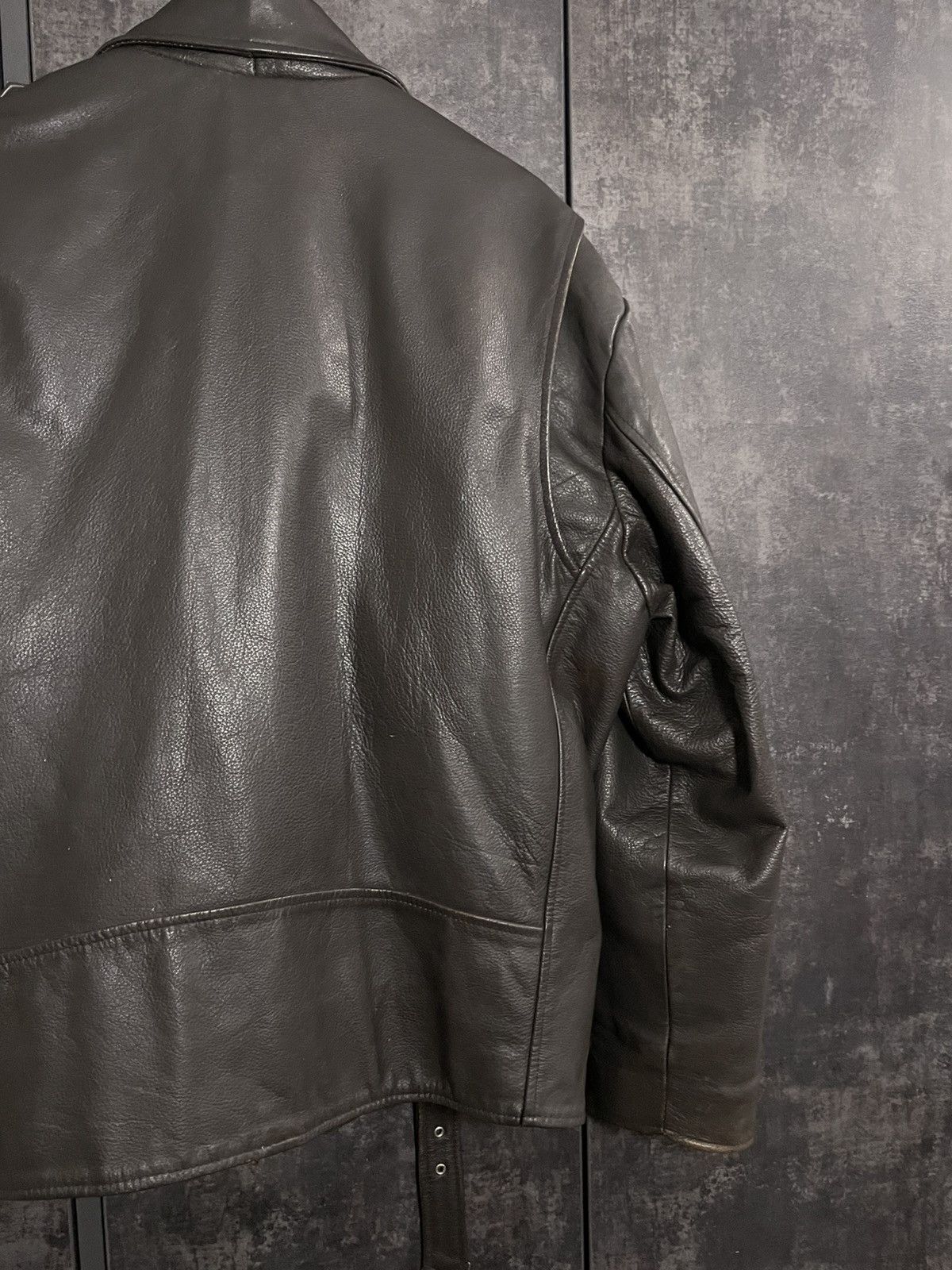 Vintage Vintage 90s Leather Biker Jacket Size US L / EU 52-54 / 3 - 14 Thumbnail