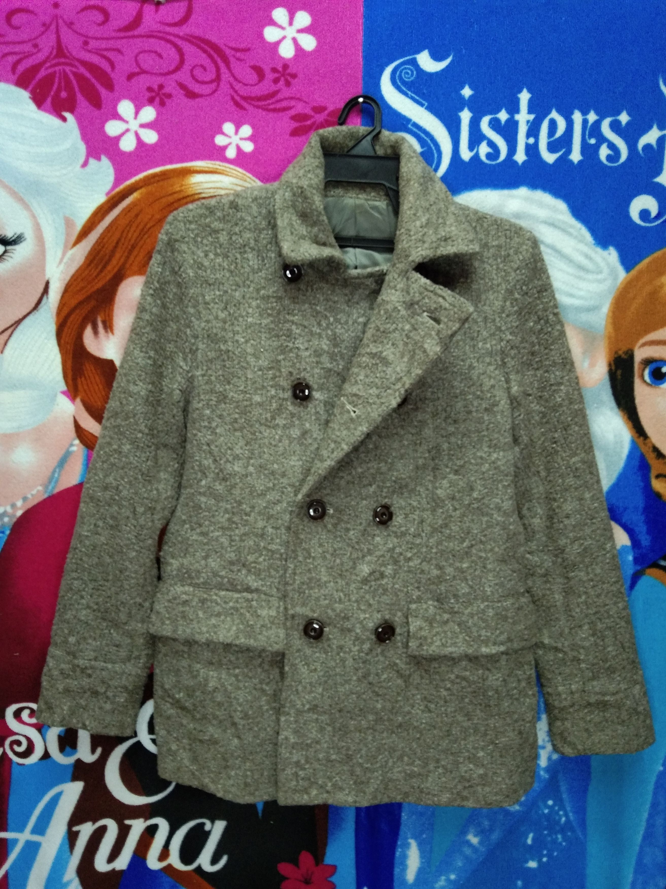 Comme Ca Ism × Japanese Brand × Vintage COMME CA ISM DOUBLE-BREASTED KNITTED COAT Size US S / EU 44-46 / 1 - 2 Thumbnail