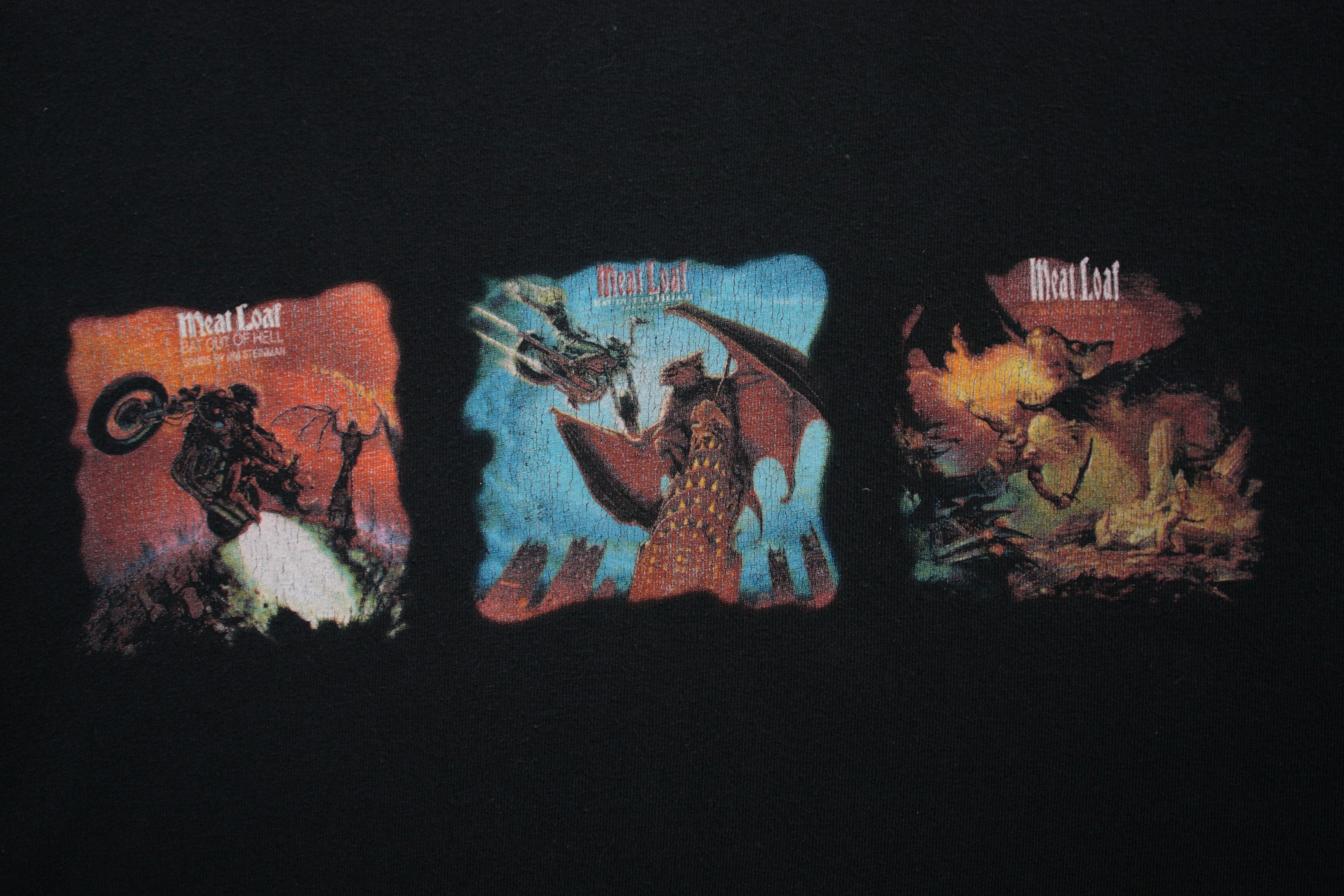 Band Tees MeatLoaf Three Bats Tour 2007 Black T-Shirt XL Size US XL / EU 56 / 4 - 4 Thumbnail