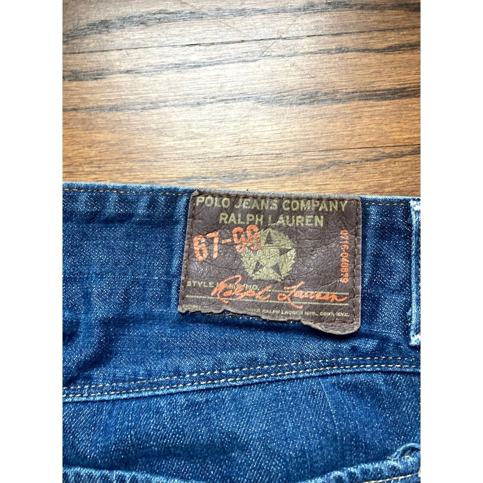 Polo Ralph Lauren VINTAGE Polo Ralph Lauren Jeans Carpenter Mens 34x30 Blue 90s Straight Skater Bindings Y2K Size US S / EU 44-46 / 1 - 5 Thumbnail