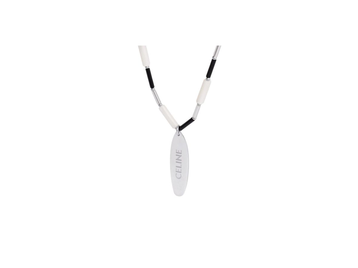 Celine o1bcso1str0925 460ZS6BBR Size:OS/Necklace Black/Silver/White Size ONE SIZE - 2 Thumbnail