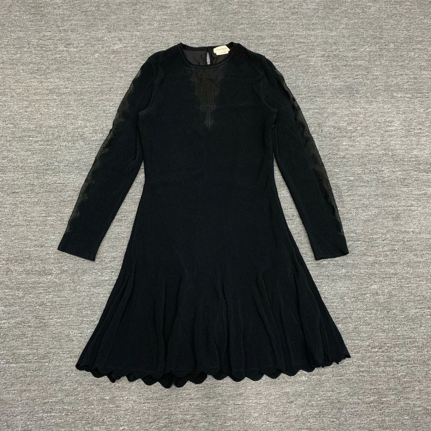 Alexander McQueen Alexander McQueen Knit Black Dress XL Women Size XL / US 12-14 / IT 48-50 - 1 Thumbnail