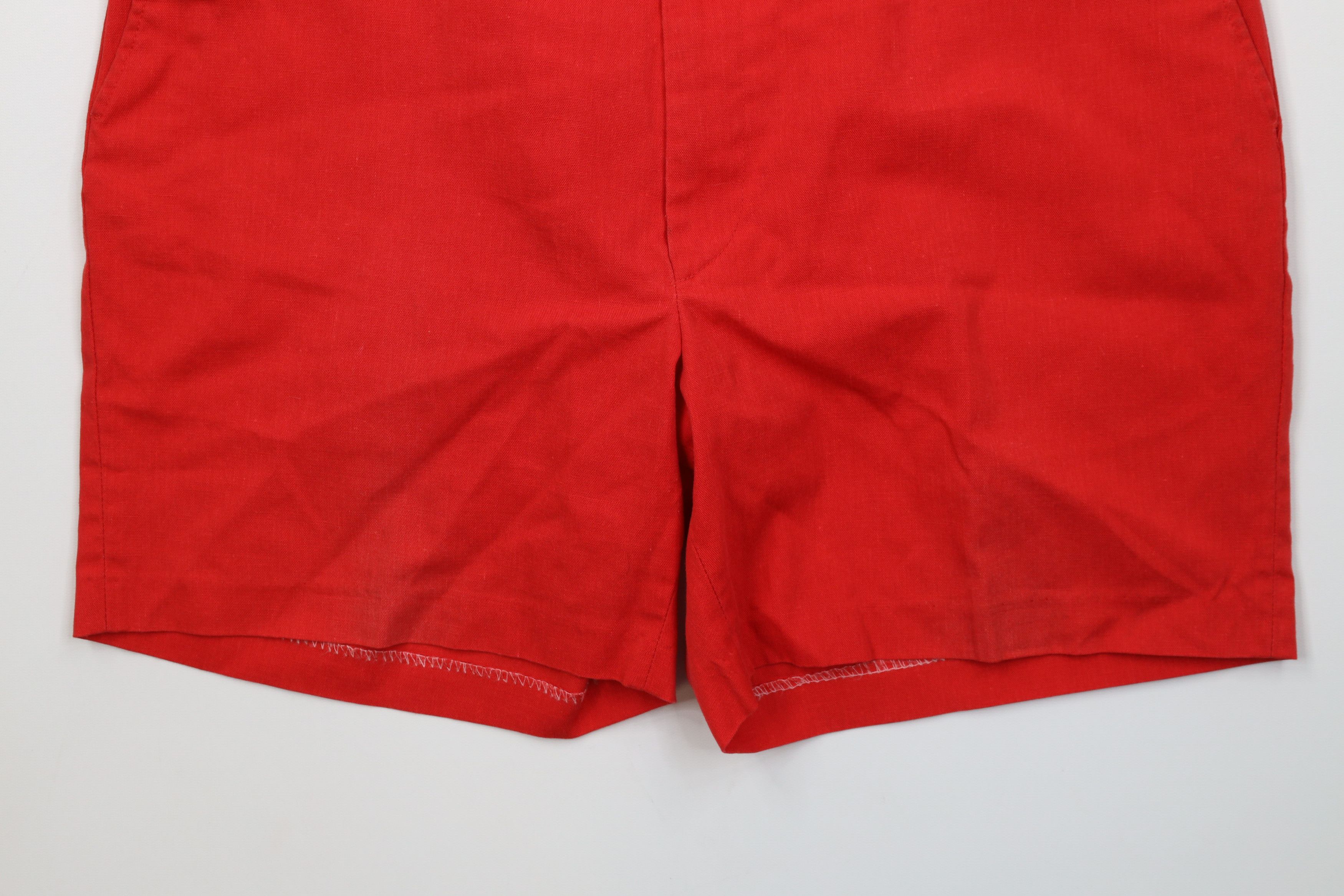 Vintage Vintage 70s Streetwear Blank Above Knee Chino Shorts Red USA Size US 36 / EU 52 - 4 Thumbnail