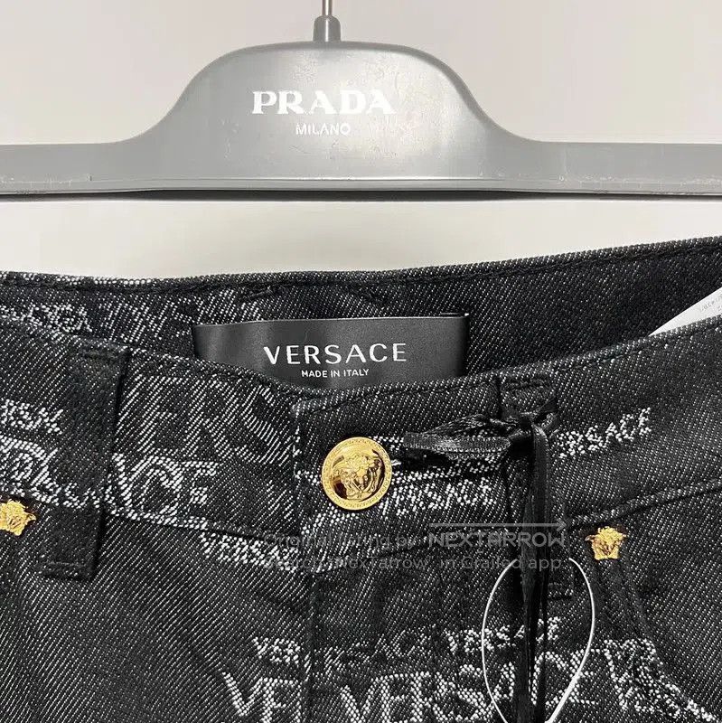 Versace Versace Black Cotton Blend Casual Pants for Men . Size US 32 / EU 48 - 2 Thumbnail