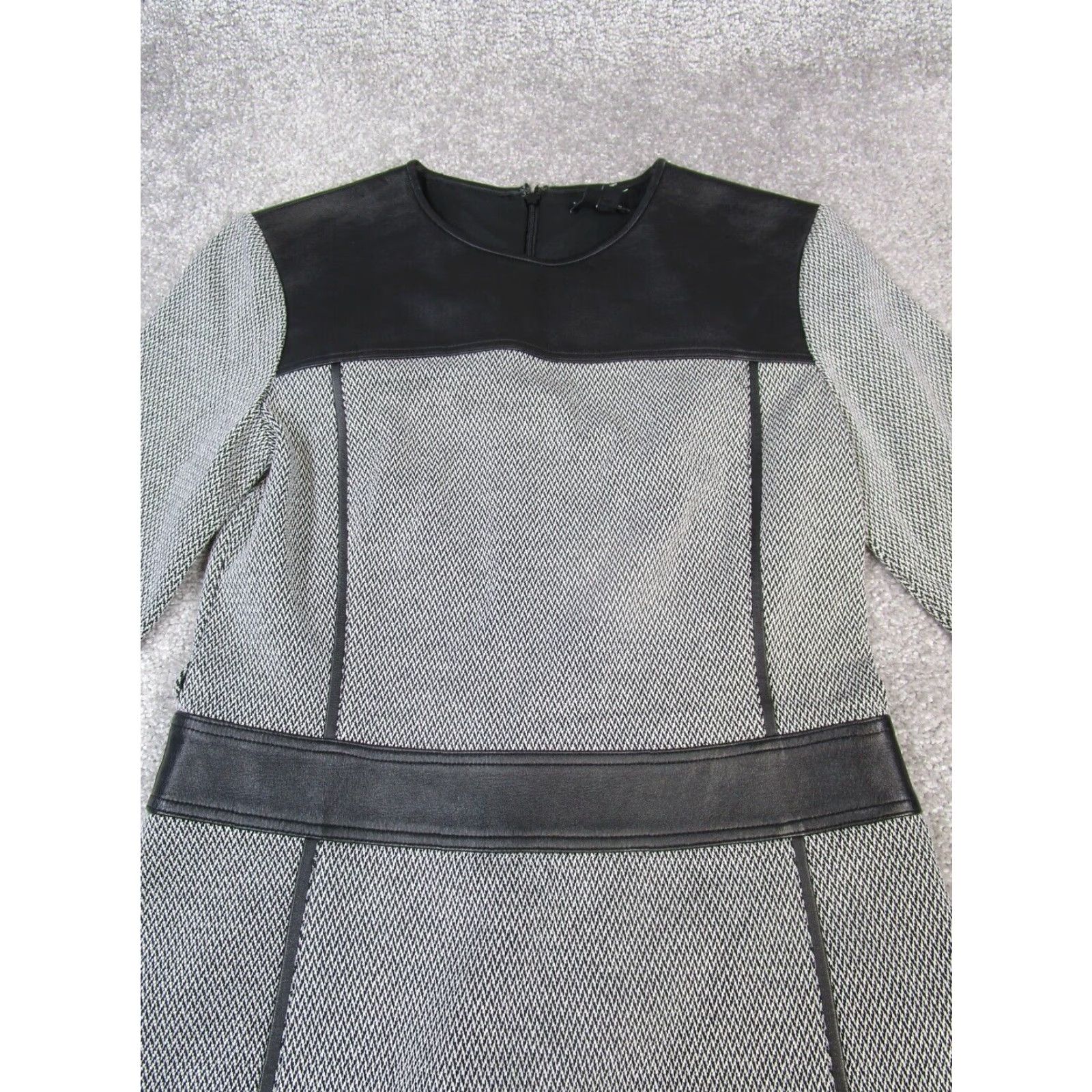 Theory VINTAGE Theory Dress Womens 6 Gray Black Blouson Shirt Womens Adult 6 Gray Blouson Theory Dress Size M / US 6-8 / IT 42-44 - 2 Thumbnail