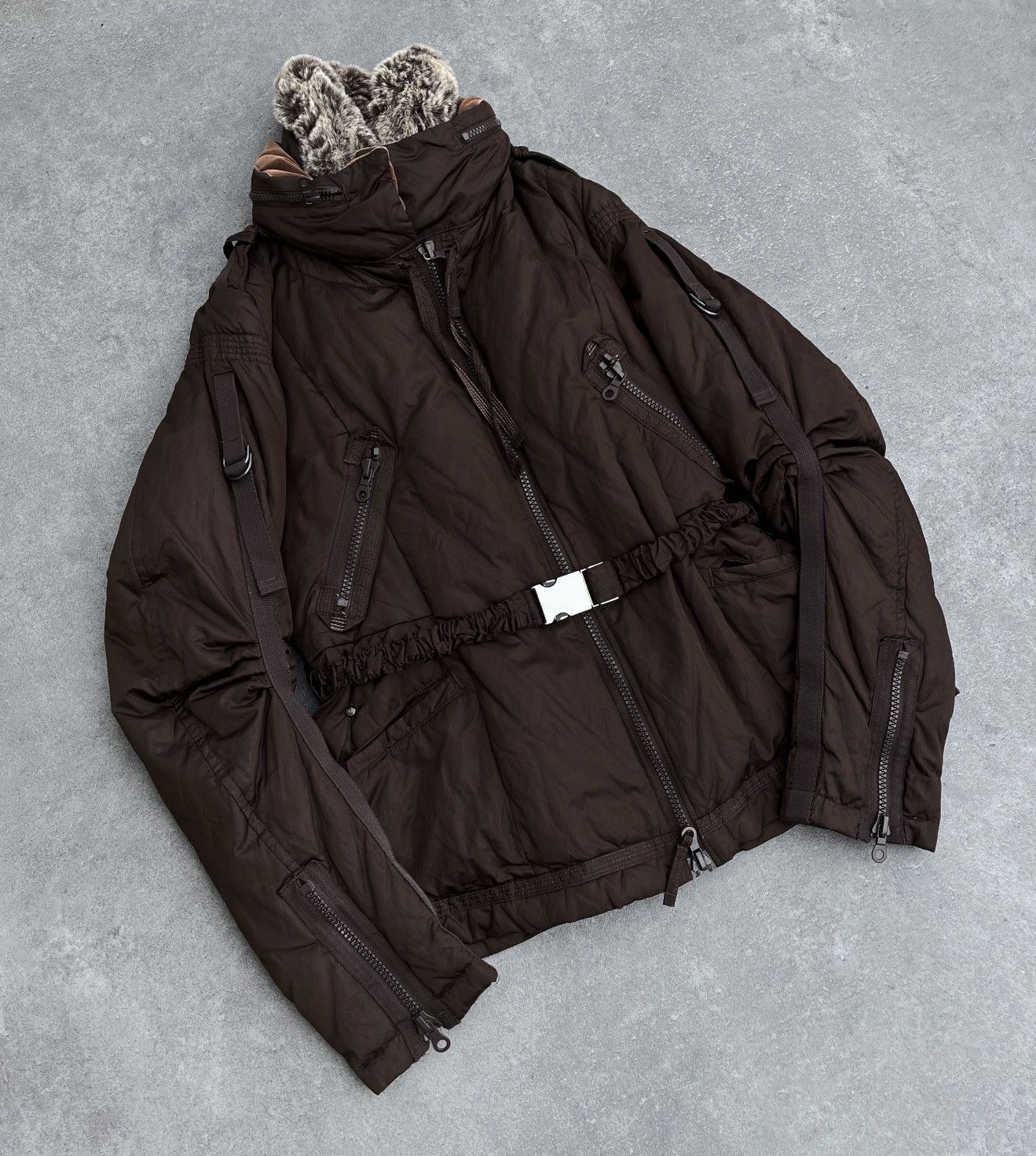 Marithe + Francois Girbaud 🔥 Rare MARITHE FRANCOIS GIRBAUT BONDAGE PUFFER JACKET Size M / US 6-8 / IT 42-44 - 7 Thumbnail