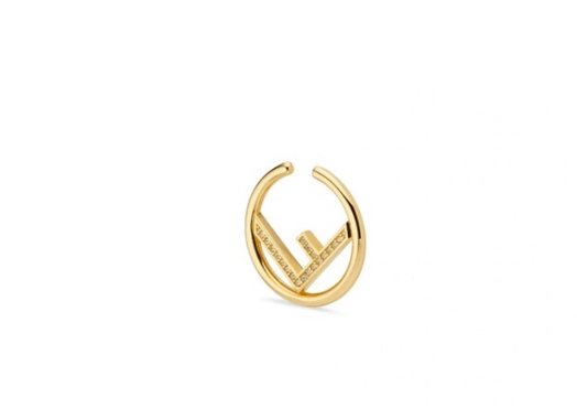 image of Fendi O1Loc1C0124 Earcuff In Golden, Women's