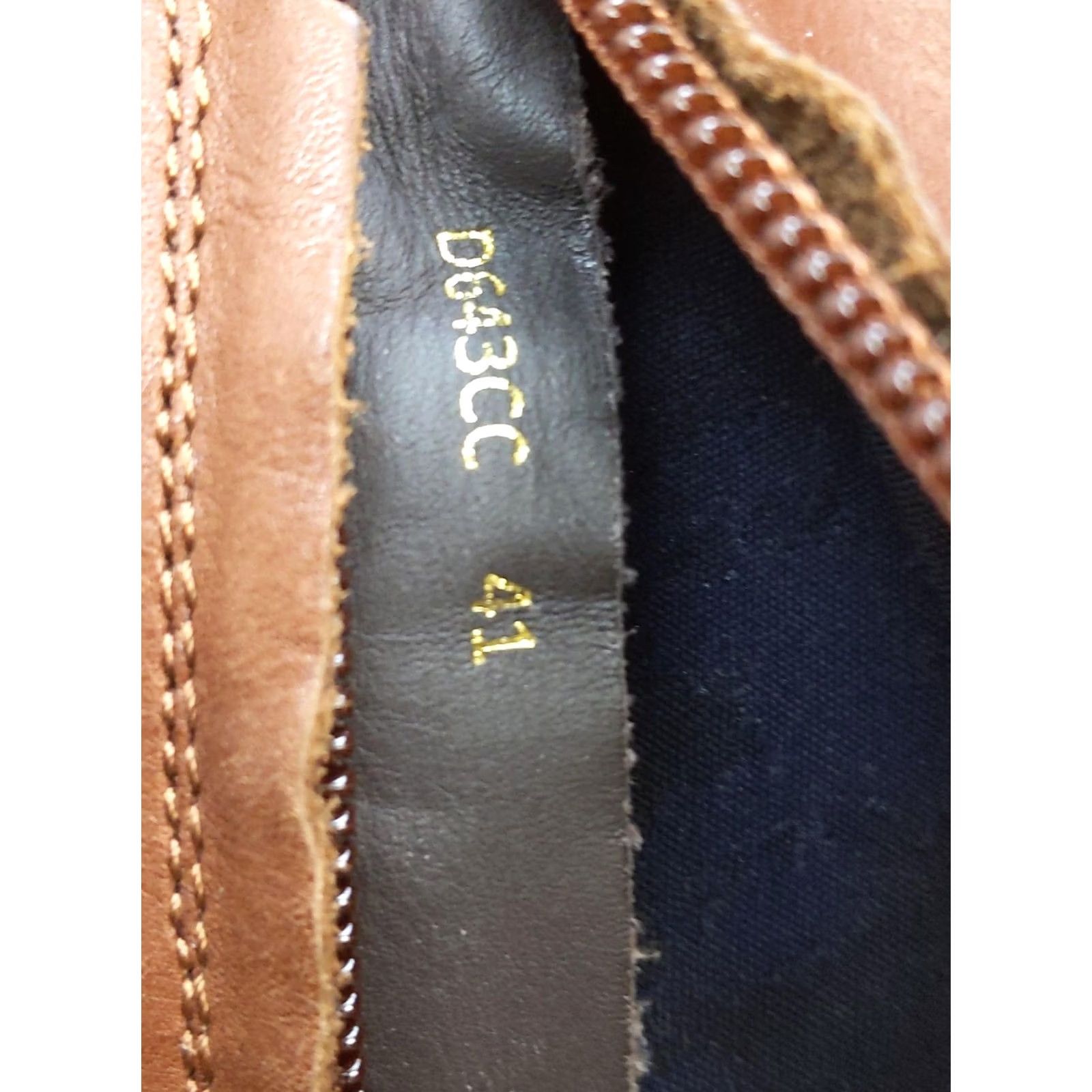 Geox Geox Boots Womens 10 41 Brown Leather Knee High Riding Zip Buckle Block Heel Size US 10 / IT 40 - 5 Thumbnail