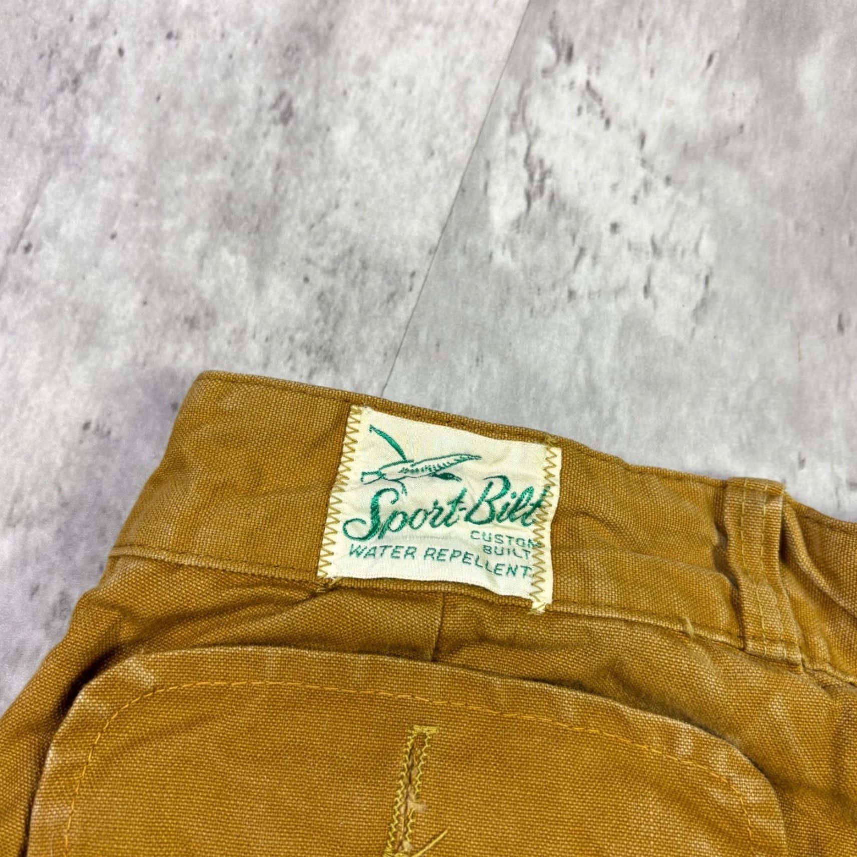 Vintage VINTAGE Sport-Bilt Brown Duck Canvas Water Repellent Work Pants Mens 32x30 Size US 32 / EU 48 - 6 Thumbnail
