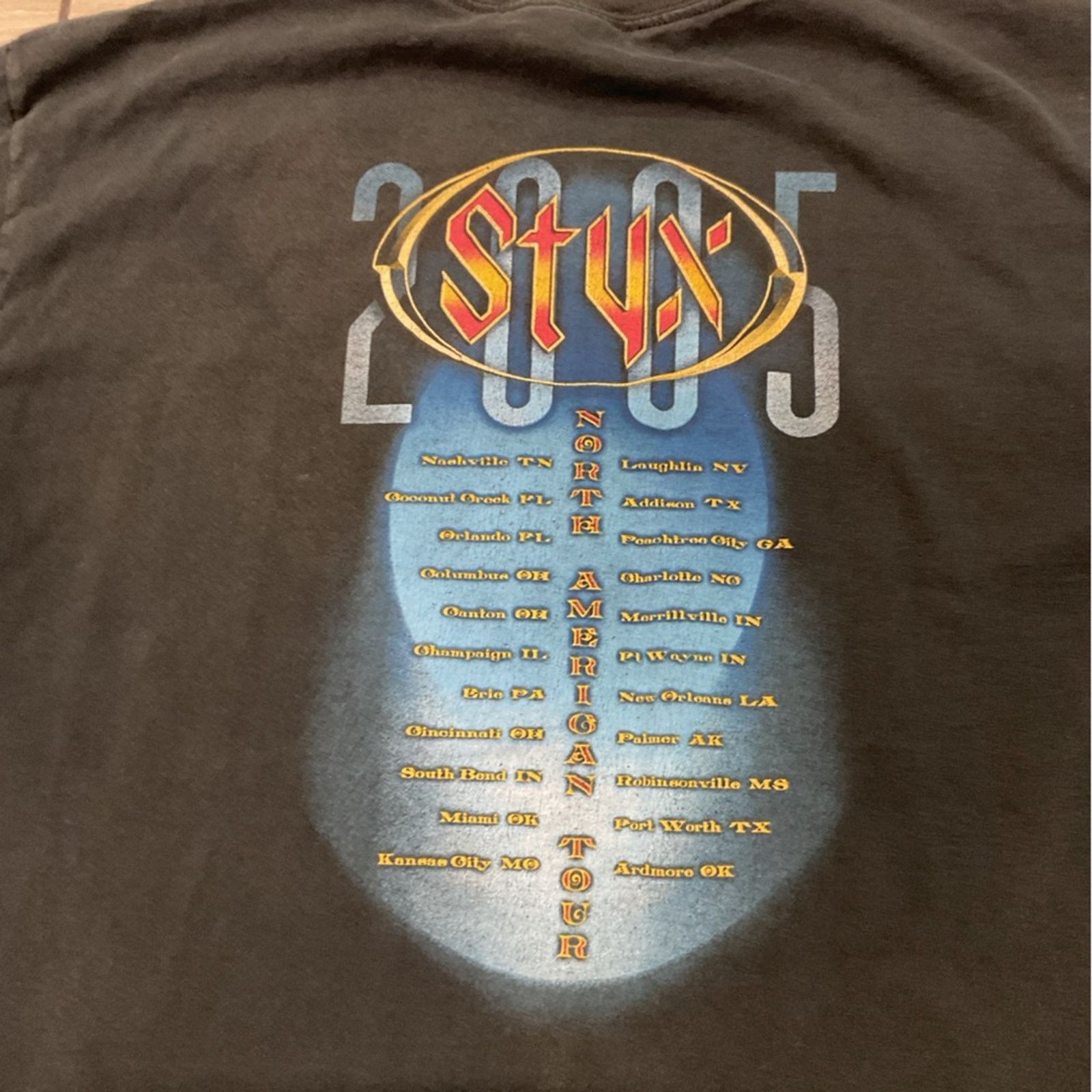 Gildan 2005 Styx North American Tour T-Shirt Size US L / EU 52-54 / 3 - 4 Thumbnail