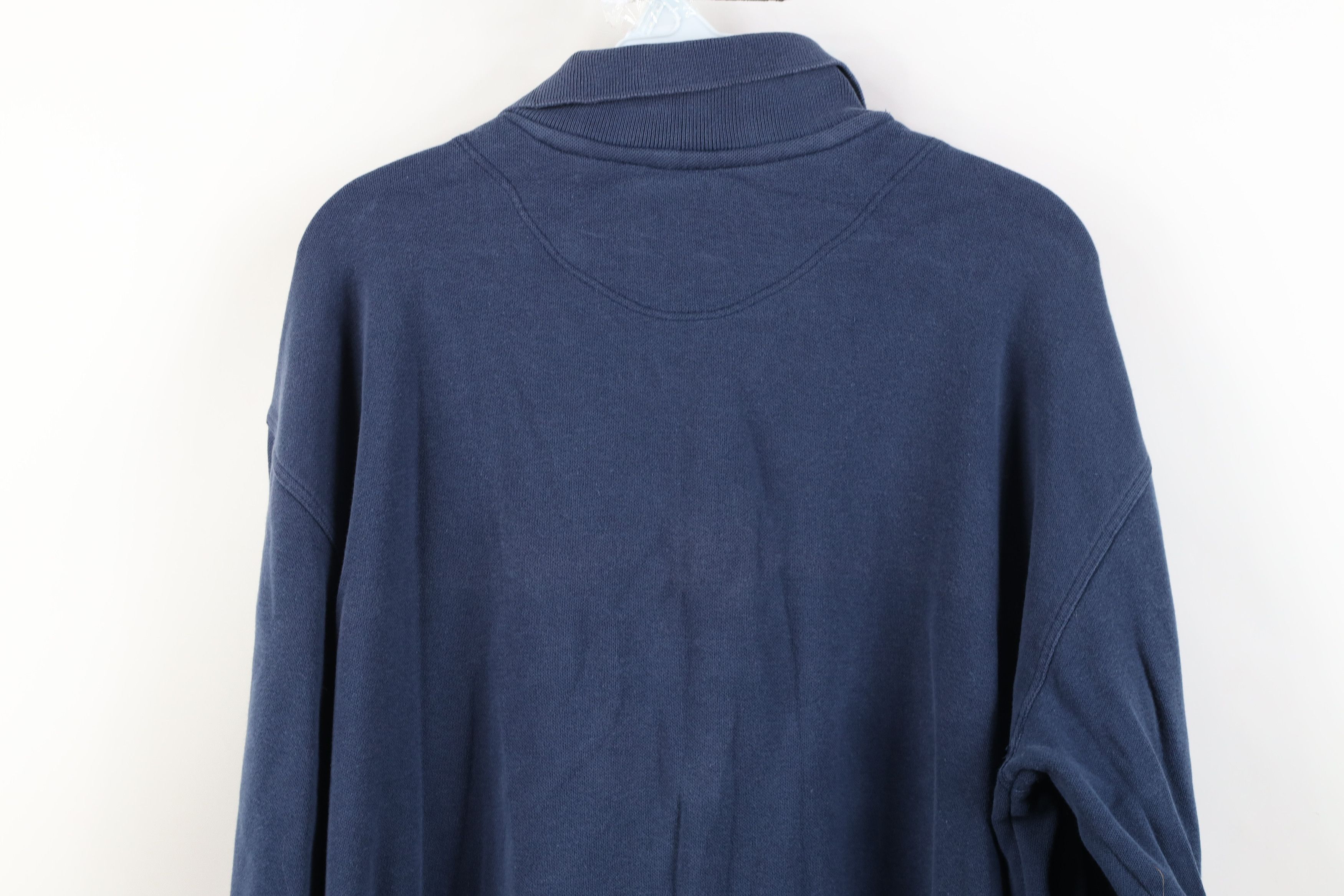 Vintage Vintage 90s Streetwear Long Sleeve Rugby Polo Shirt Blue Size US XL / EU 56 / 4 - 13 Thumbnail