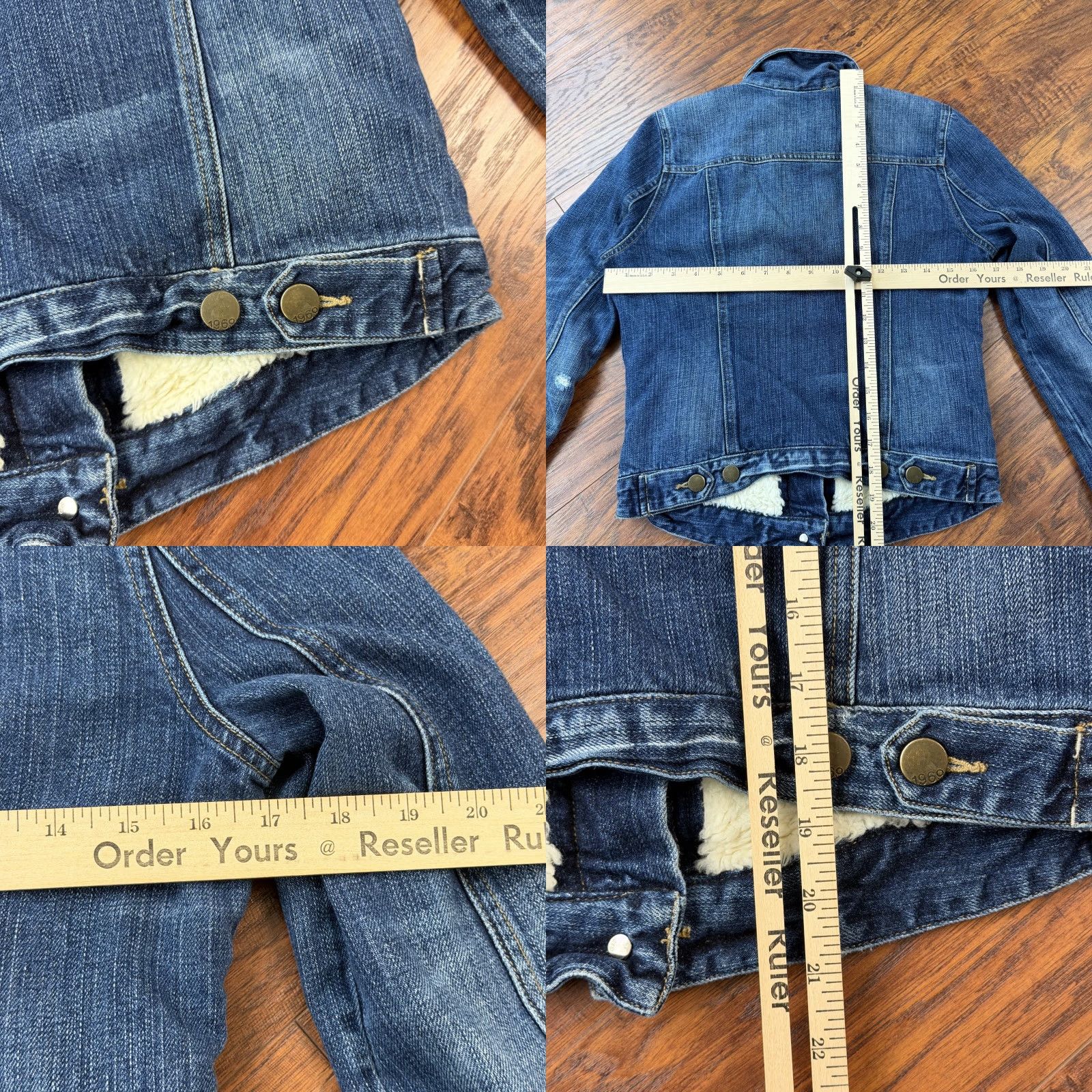 Gap VINTAGE Gap Jacket Womens XS Denim Trucker Lined Pockets Dark Wash Casual Distressed Size XS / US 0-2 / IT 36-38 - 8 Thumbnail