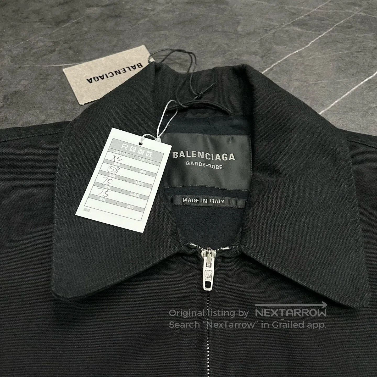 Balenciaga balenciaga minimalist zip denim jacket. Size US XS / EU 42 / 0 - 3 Thumbnail
