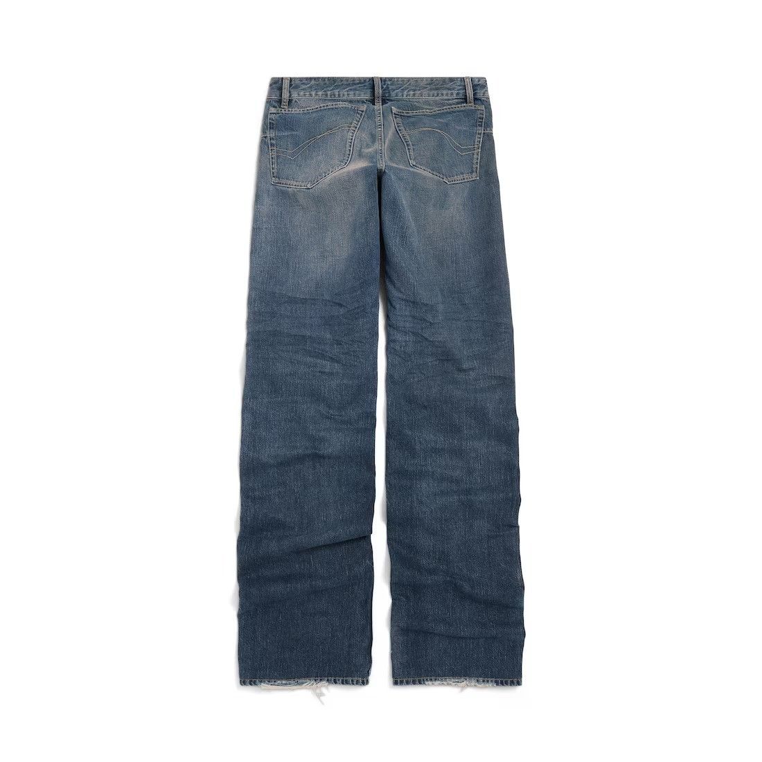 Balenciaga o1tr1nto0526 Fitted Low-Waist Pants in Blue Size US 30 / EU 46 - 2 Thumbnail