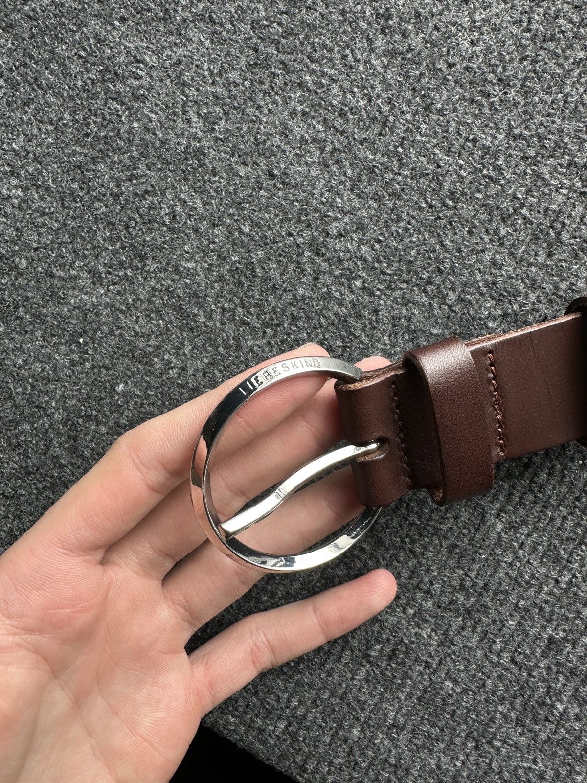 LIEBESKIND BERLIN 🚨 RARE VINTAGE LIEBESKIND BERLIN BROWN LEATHER BELT Size ONE SIZE - 3 Thumbnail
