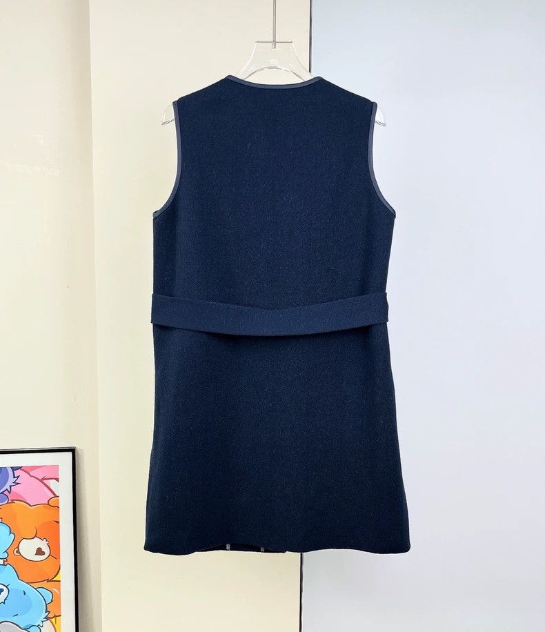 Loewe LOEWE Blue Tibetan double-faced cashmere jacket Size S / US 4 / IT 40 - 2 Thumbnail