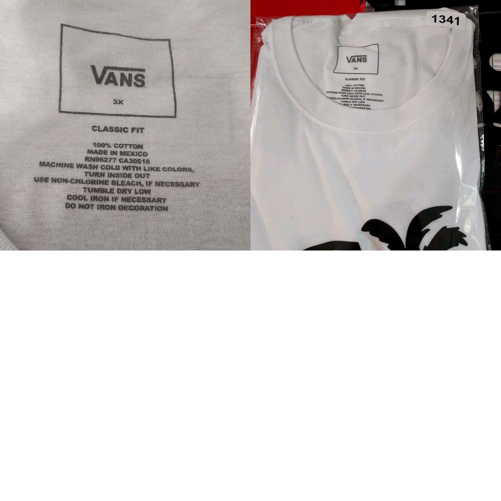 Vans VANS OFF THE WALL Short Sleeve Cotton Tee WHITE BLACK Skate Shirt Mens 3XL T-Shirt Regular Fit Crew Neck Logo Vintage No N/A Size US XXL / EU 58 / 5 - 8 Thumbnail