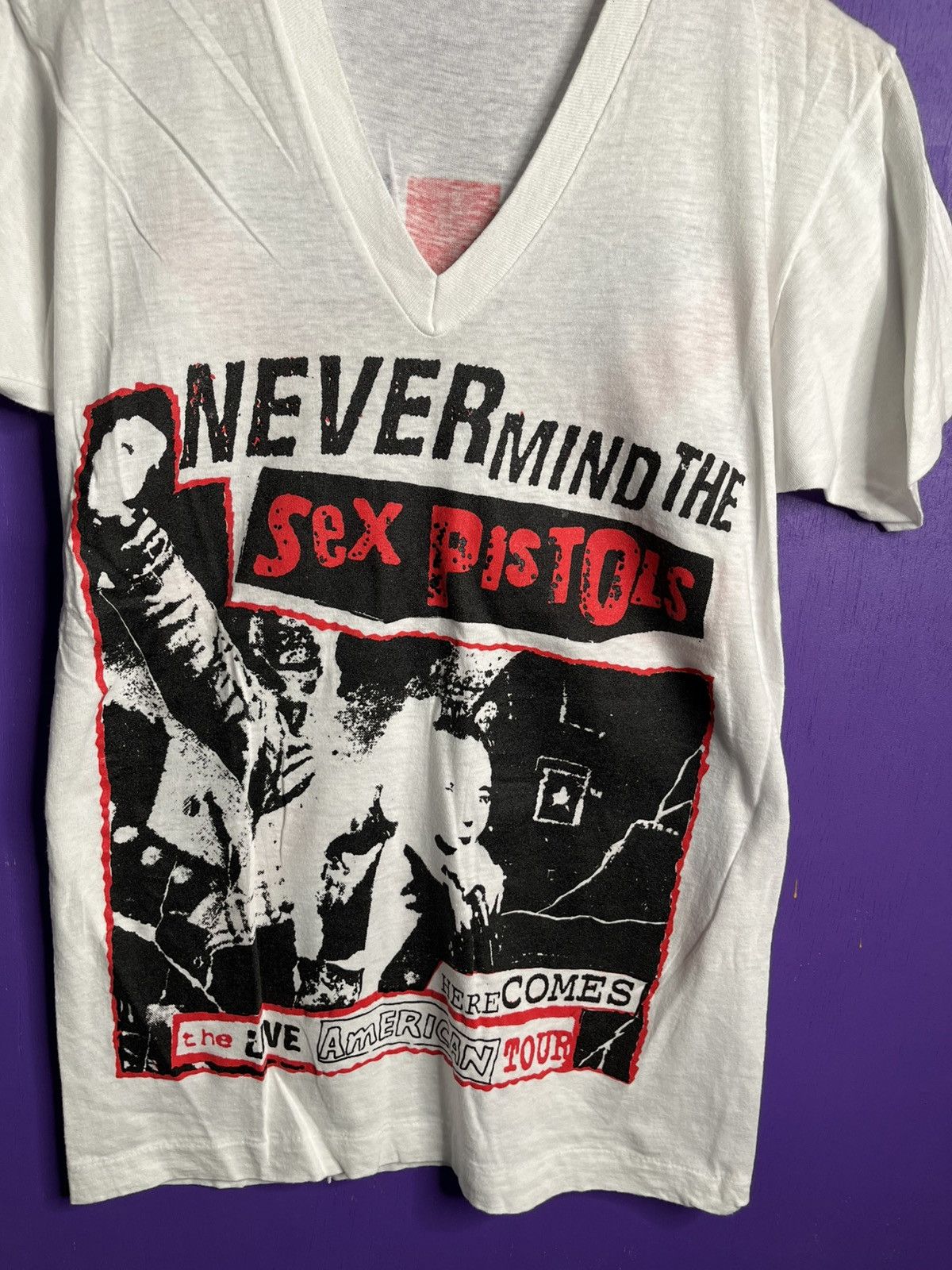 Band Tees × Vintage Vintage 80s Never mind The Sex Pistols band t-shirt Size M / US 6-8 / IT 42-44 - 3 Thumbnail
