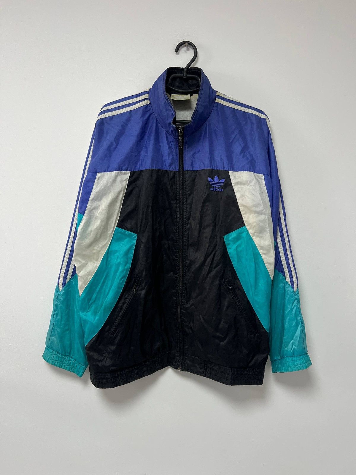Adidas Vintage 80s Adidas Template Football Jacket Track Top M Size US M / EU 48-50 / 2 - 2 Thumbnail