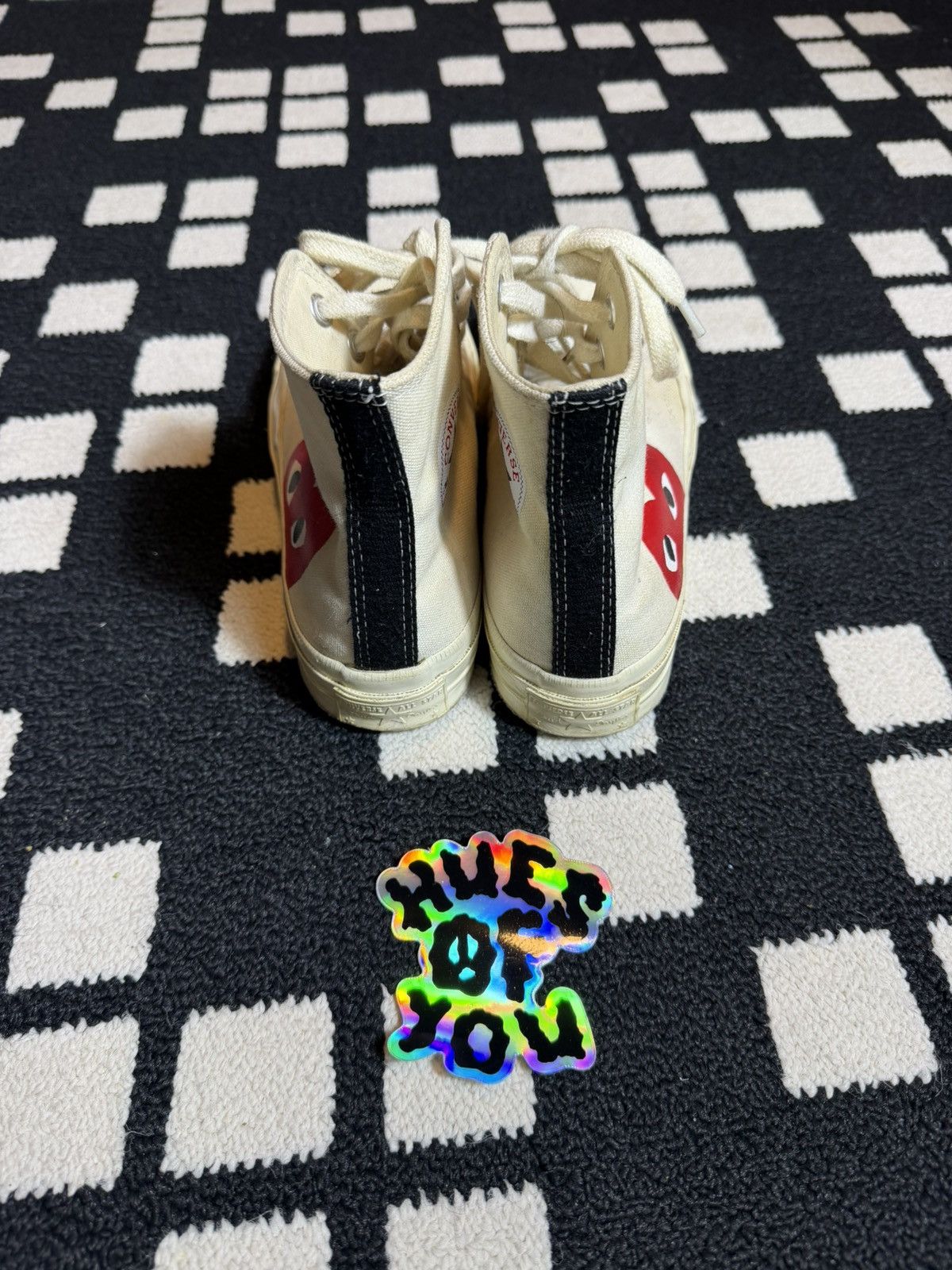 Comme des Garcons PLAY × Converse Creame CDG converse Size US 5 / EU 37 - 3 Thumbnail