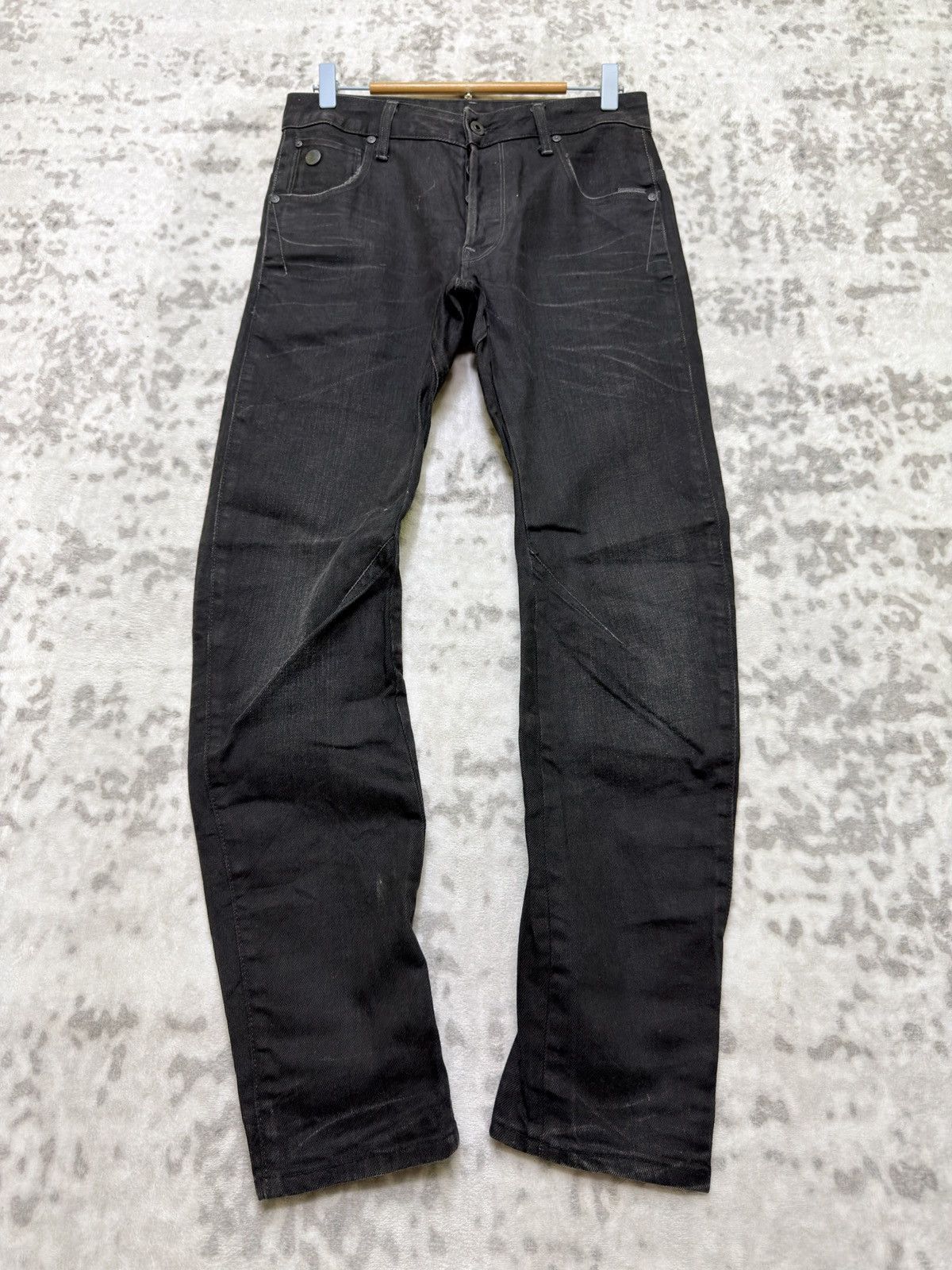 G-Star G-Star RAW Arc 3D Slim Black Faded Denim Ergonomic Fit Size US 28 / EU 44 - 1 Thumbnail