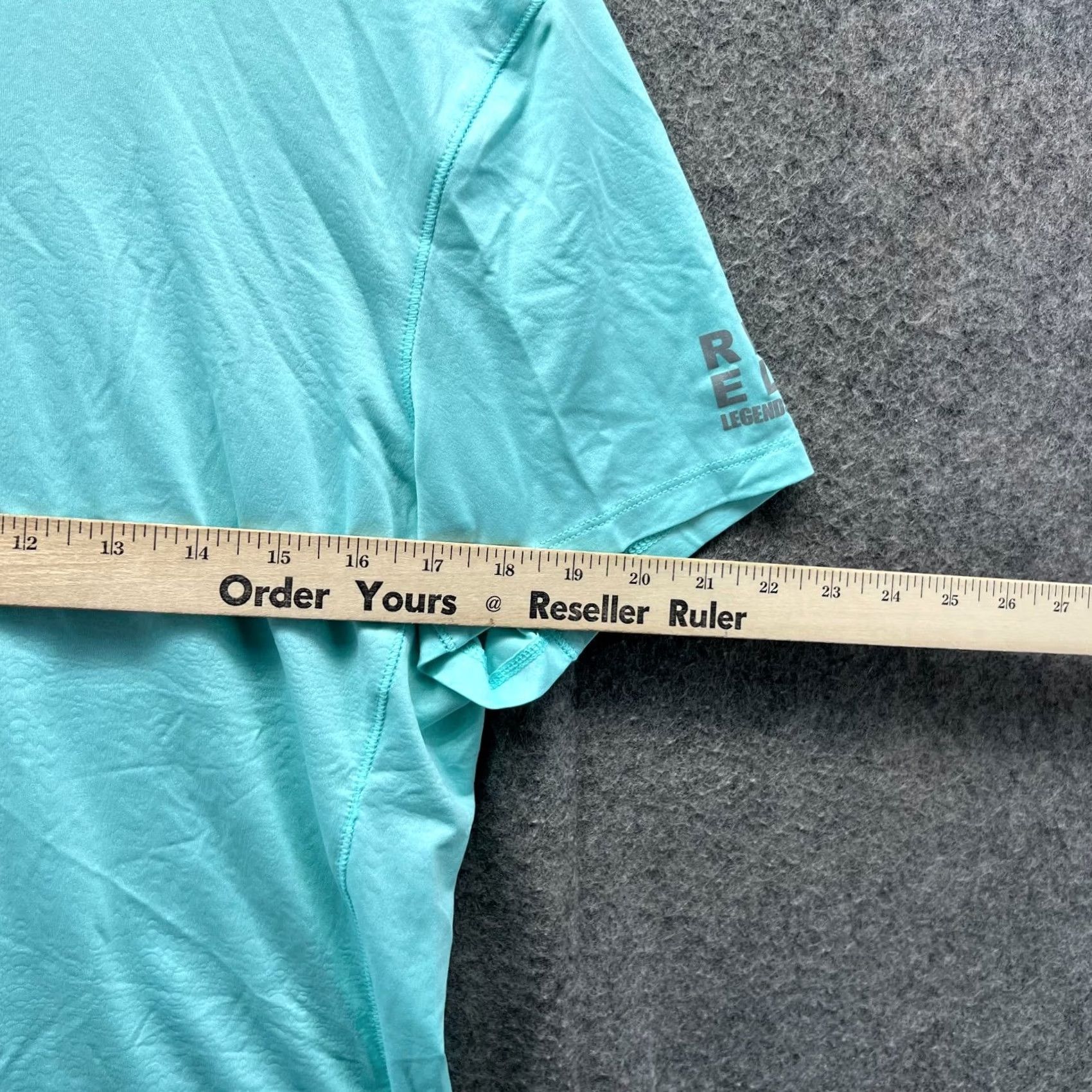 Vintage Reel Legends Shirt Women Large Teal 1/4 Zip Long Sleeve Performance Activewear Fishing Size L / US 10 / IT 46 - 3 Thumbnail