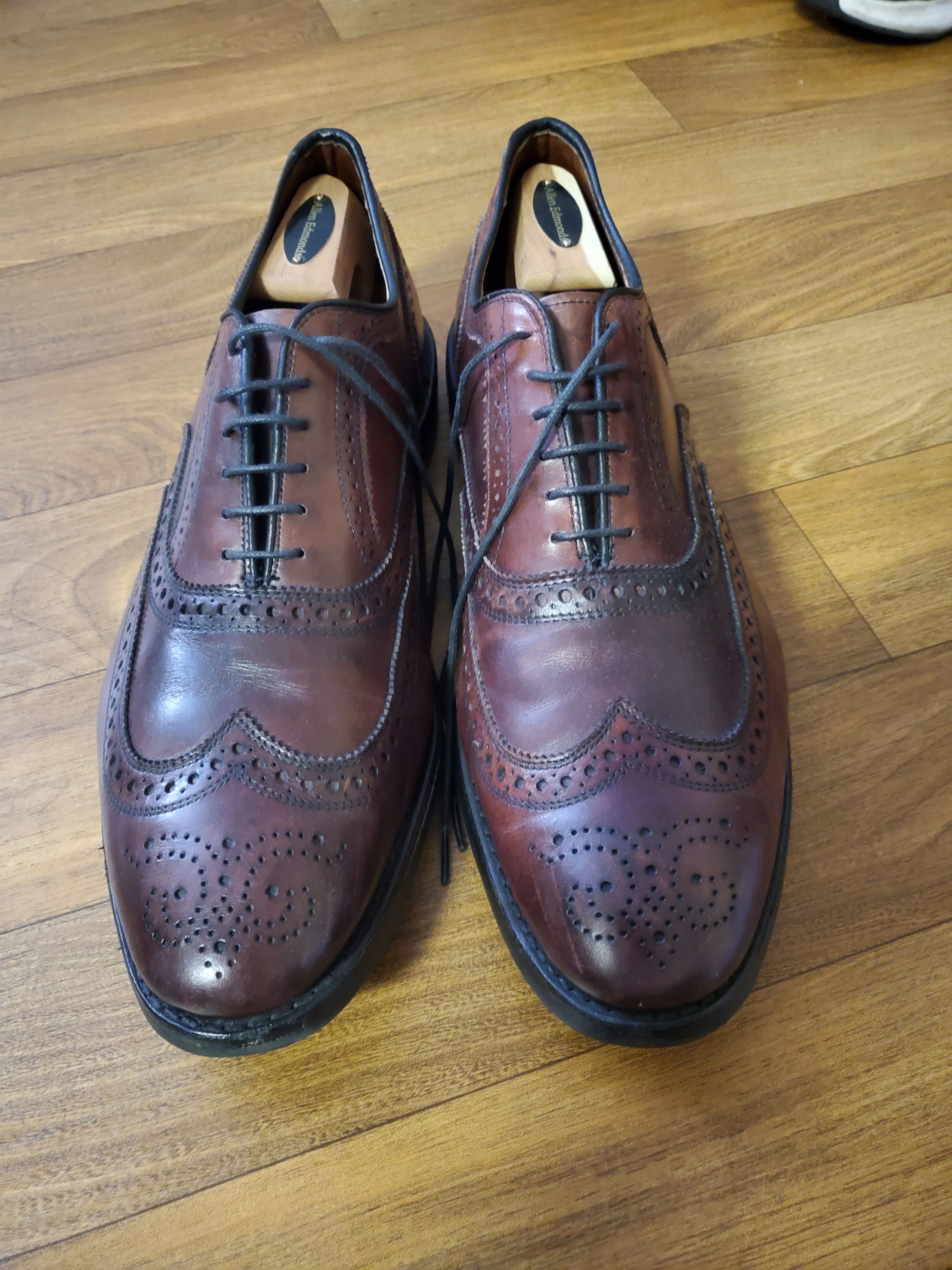 Allen Edmonds McAllister Wingtip Oxblood Size US 13 / EU 46 - 2 Thumbnail
